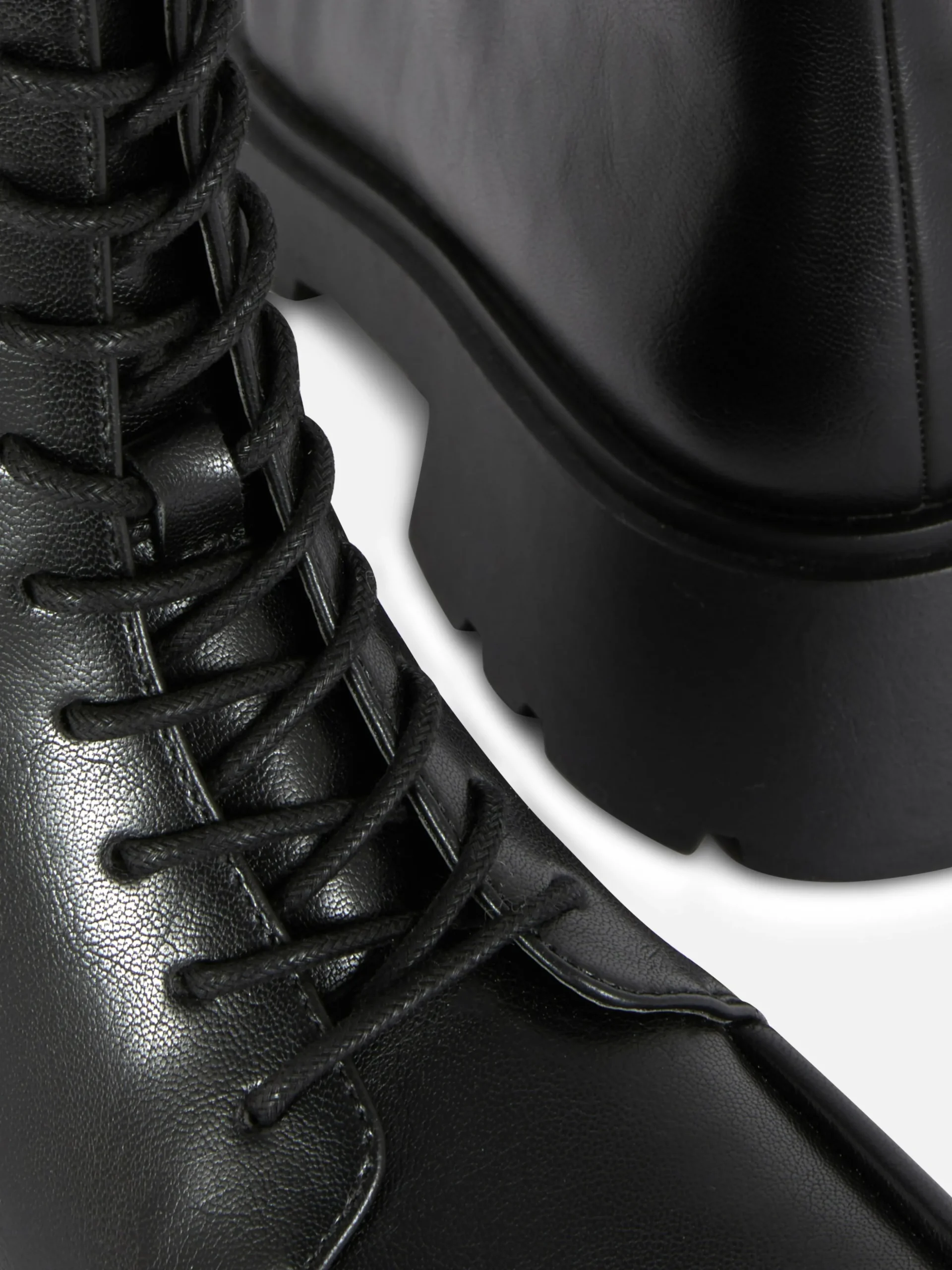 Apron Toe Laced Ankle Boots