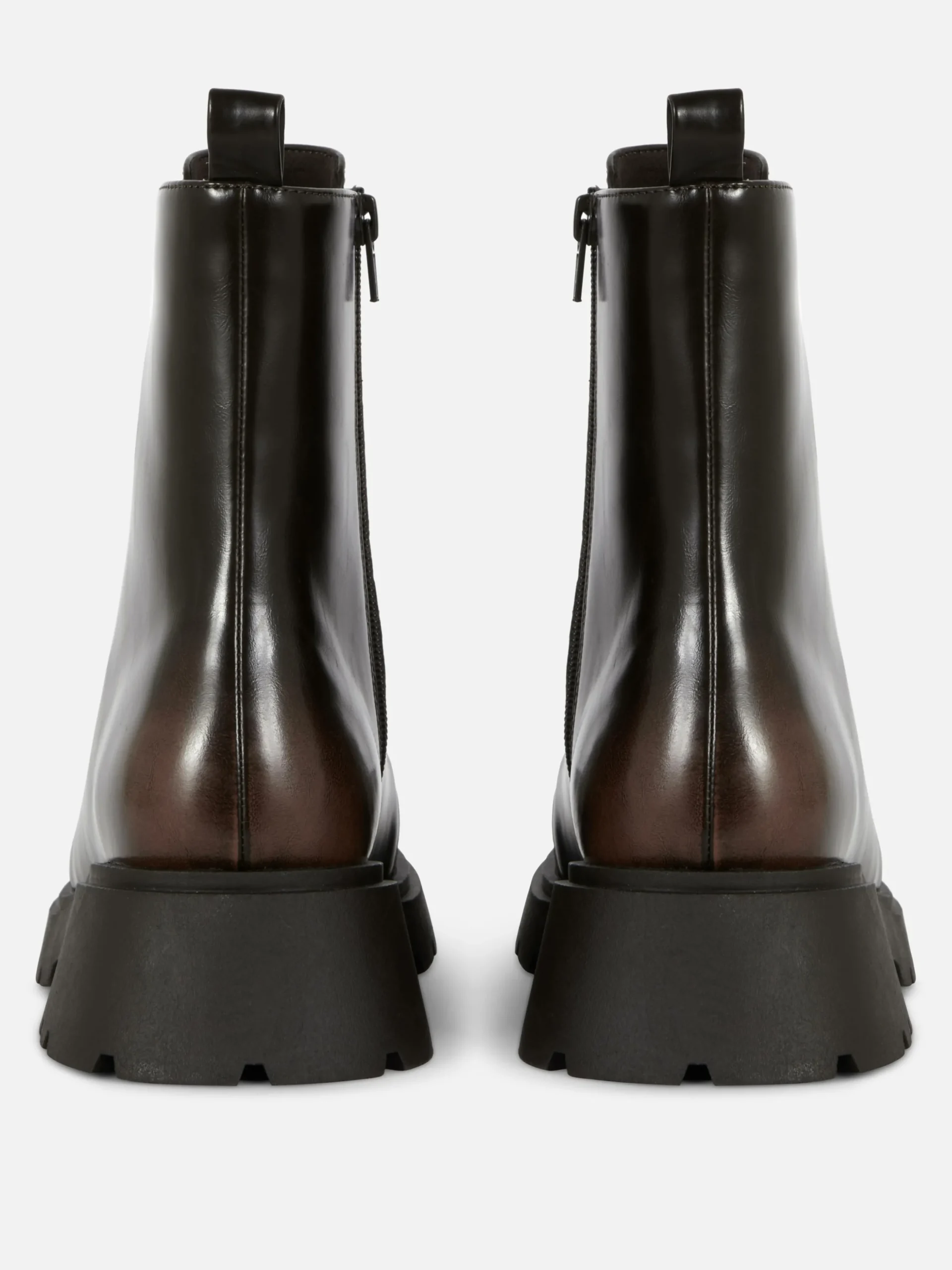 Apron Toe Laced Ankle Boots