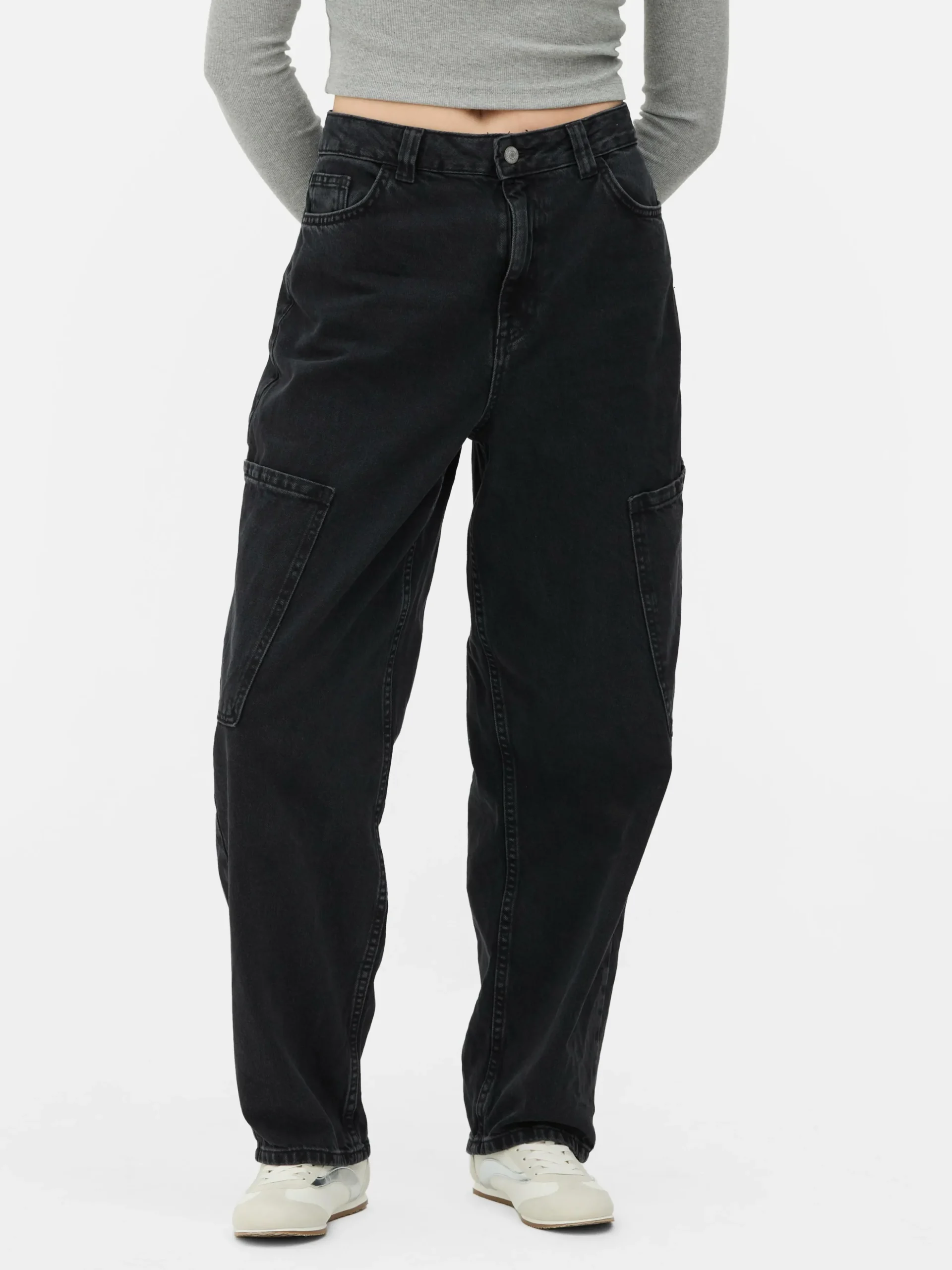 Balloon Leg Cargo Jeans