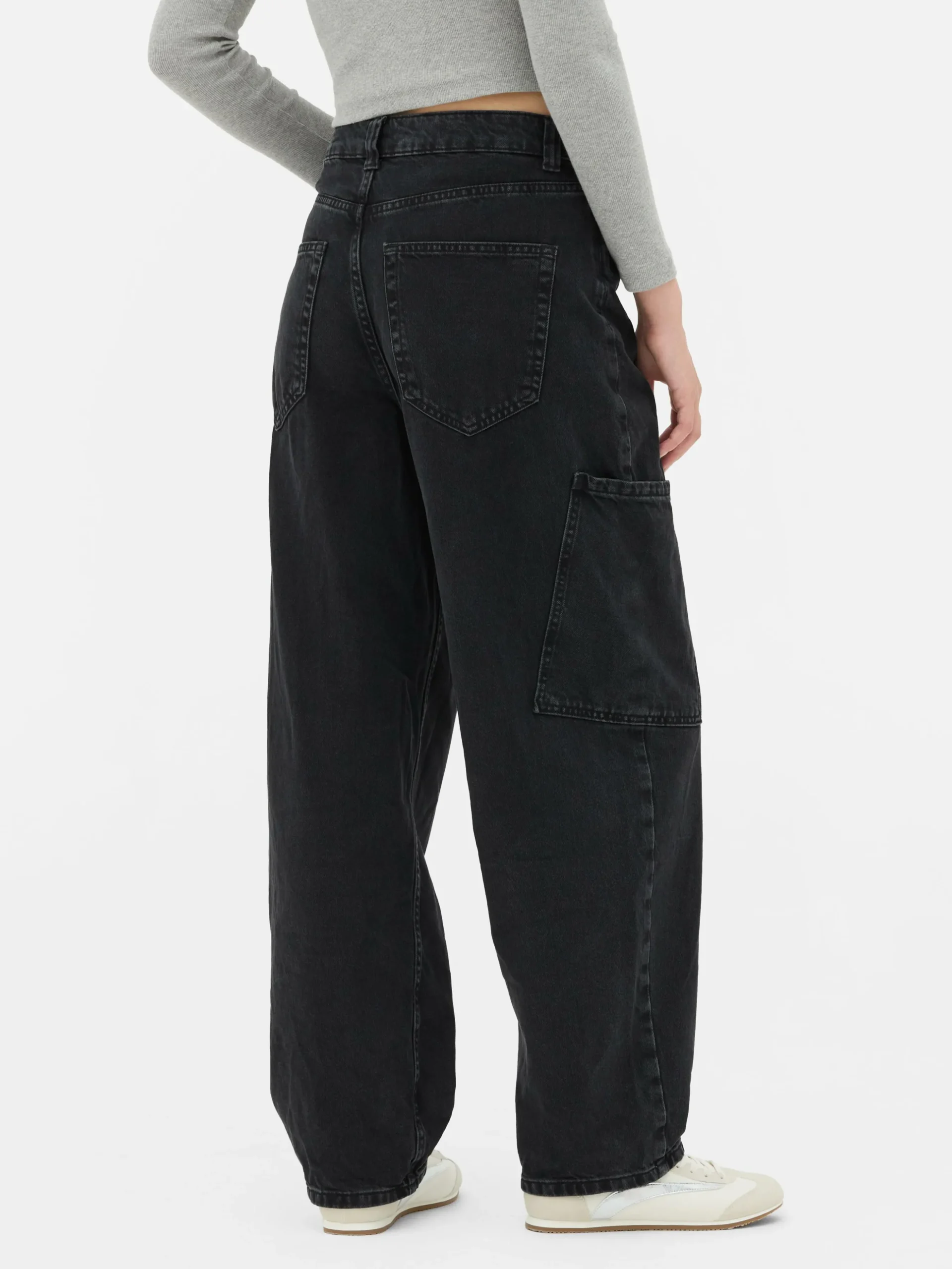 Balloon Leg Cargo Jeans