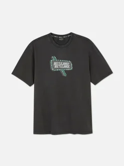 Beetlejuice Washed Effect T-Shirt