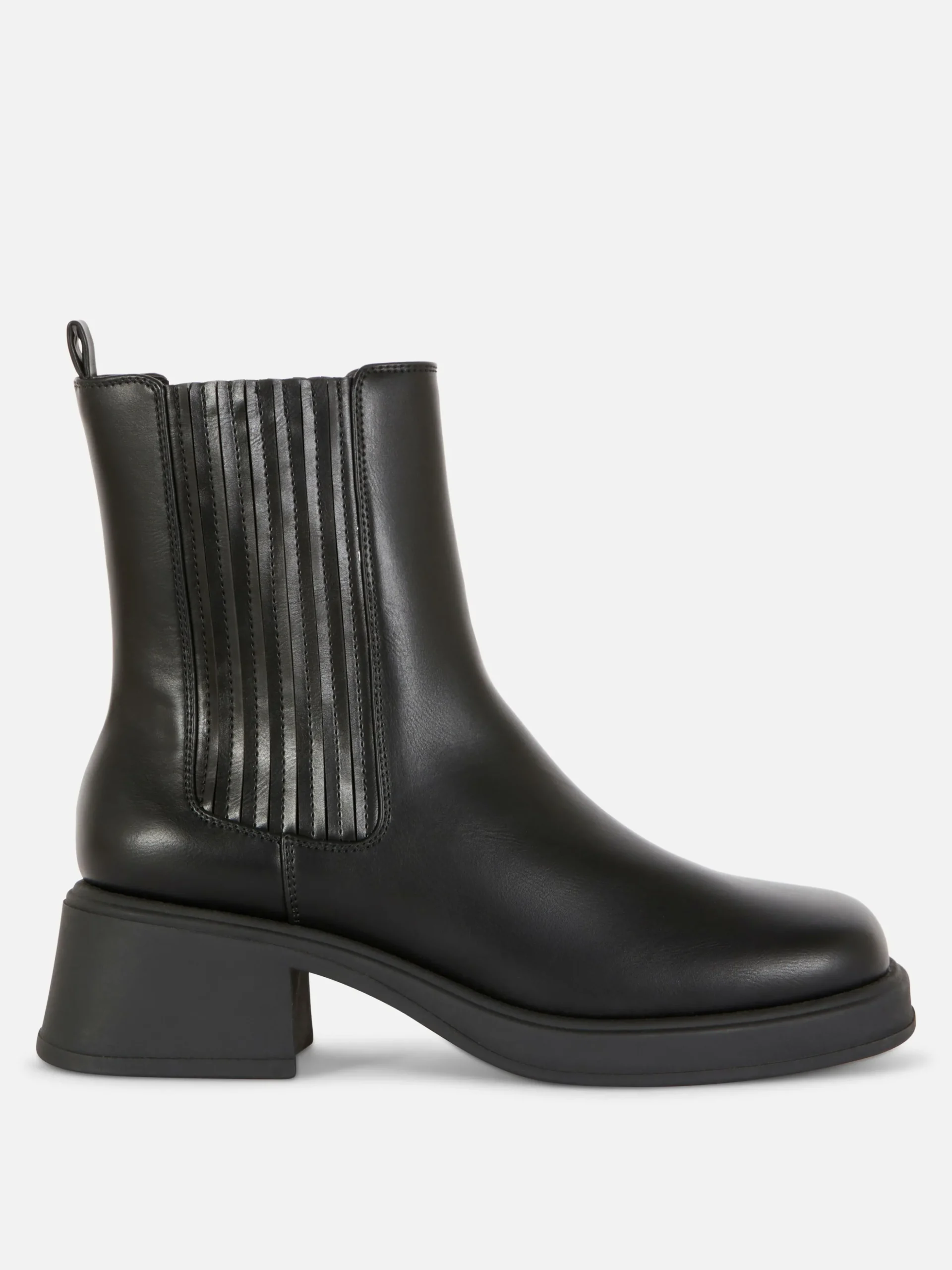 Block Heel Chelsea Boots