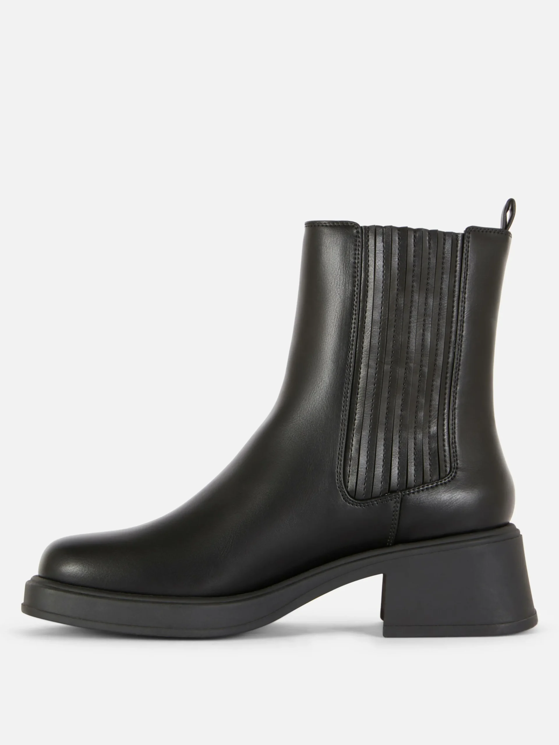 Block Heel Chelsea Boots