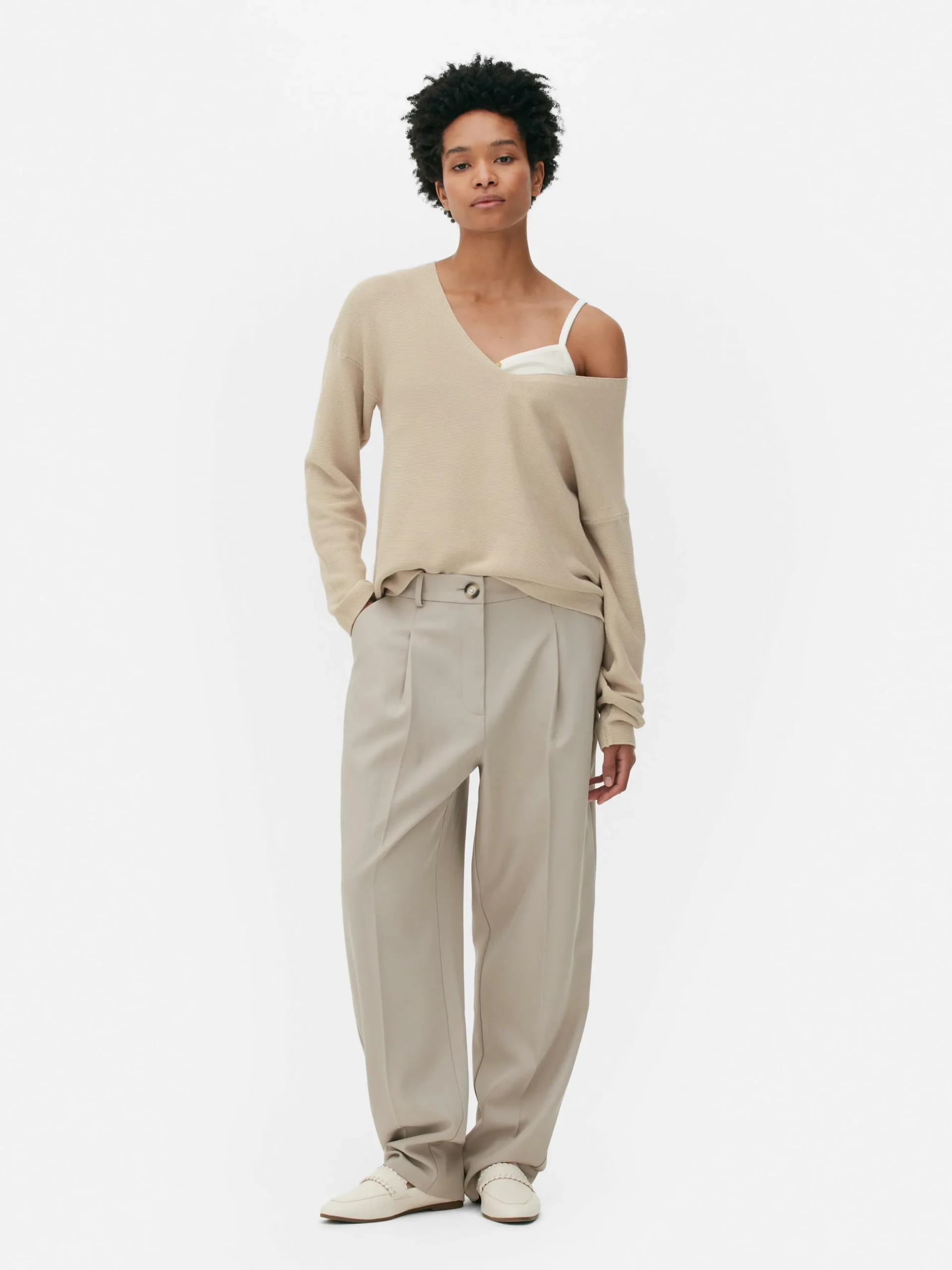 Boat Neck Long Sleeve Sweater