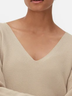 Boat Neck Long Sleeve Sweater