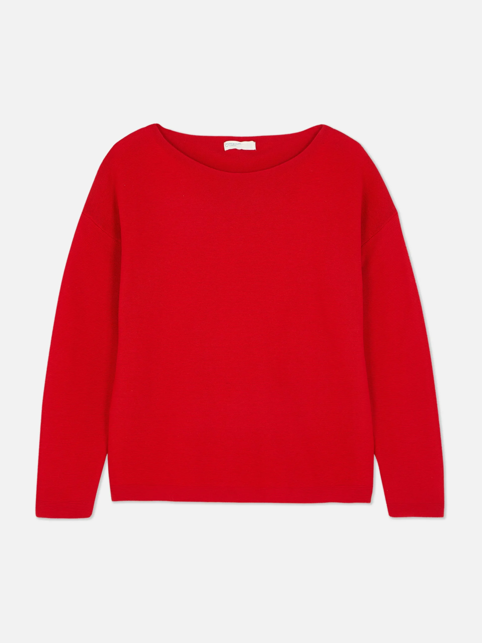 Boat Neck Long Sleeve Sweater