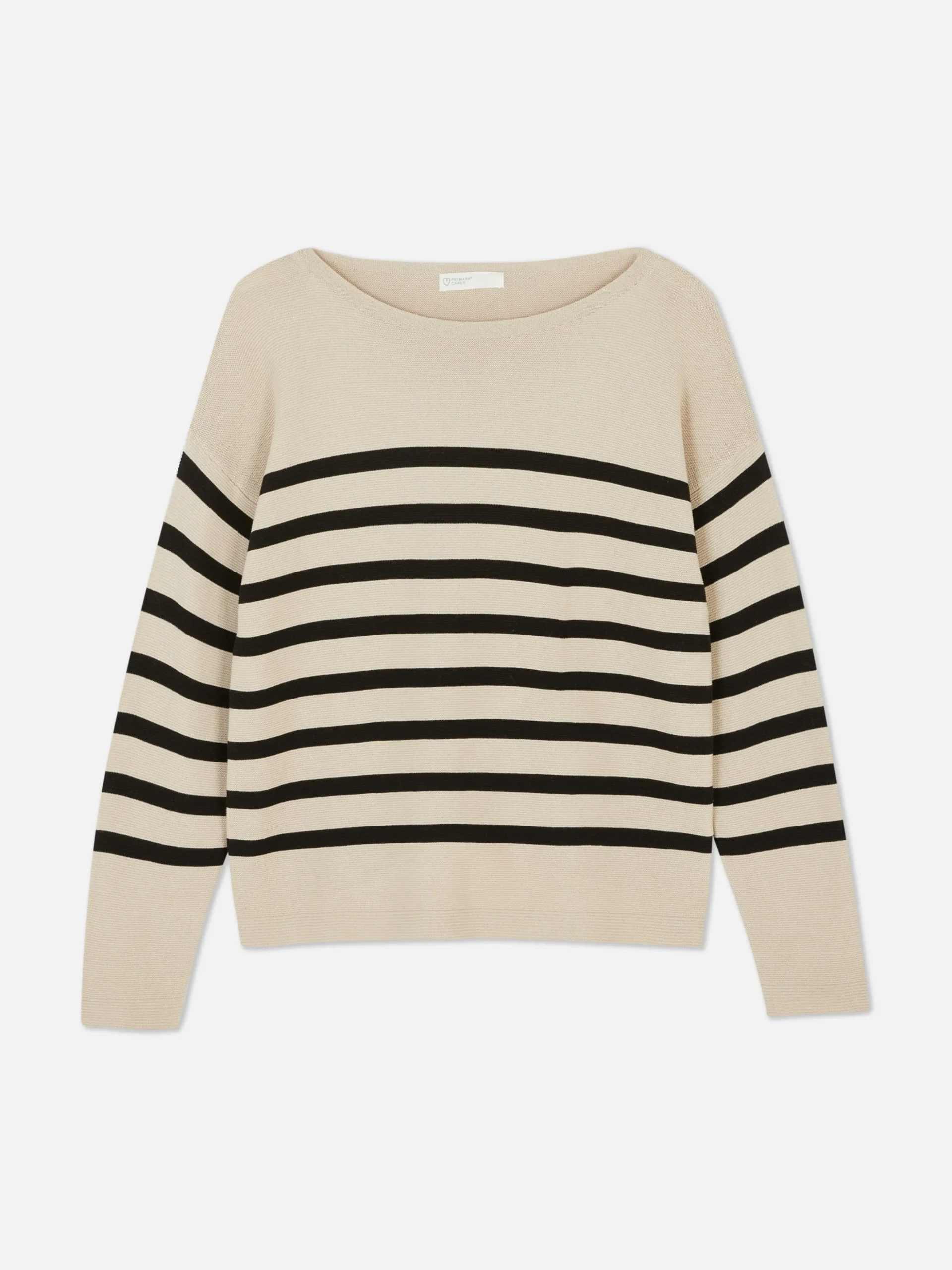 Boat Neck Long Sleeve Sweater
