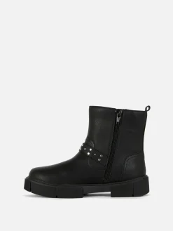 Buckle Strap Ankle Boots