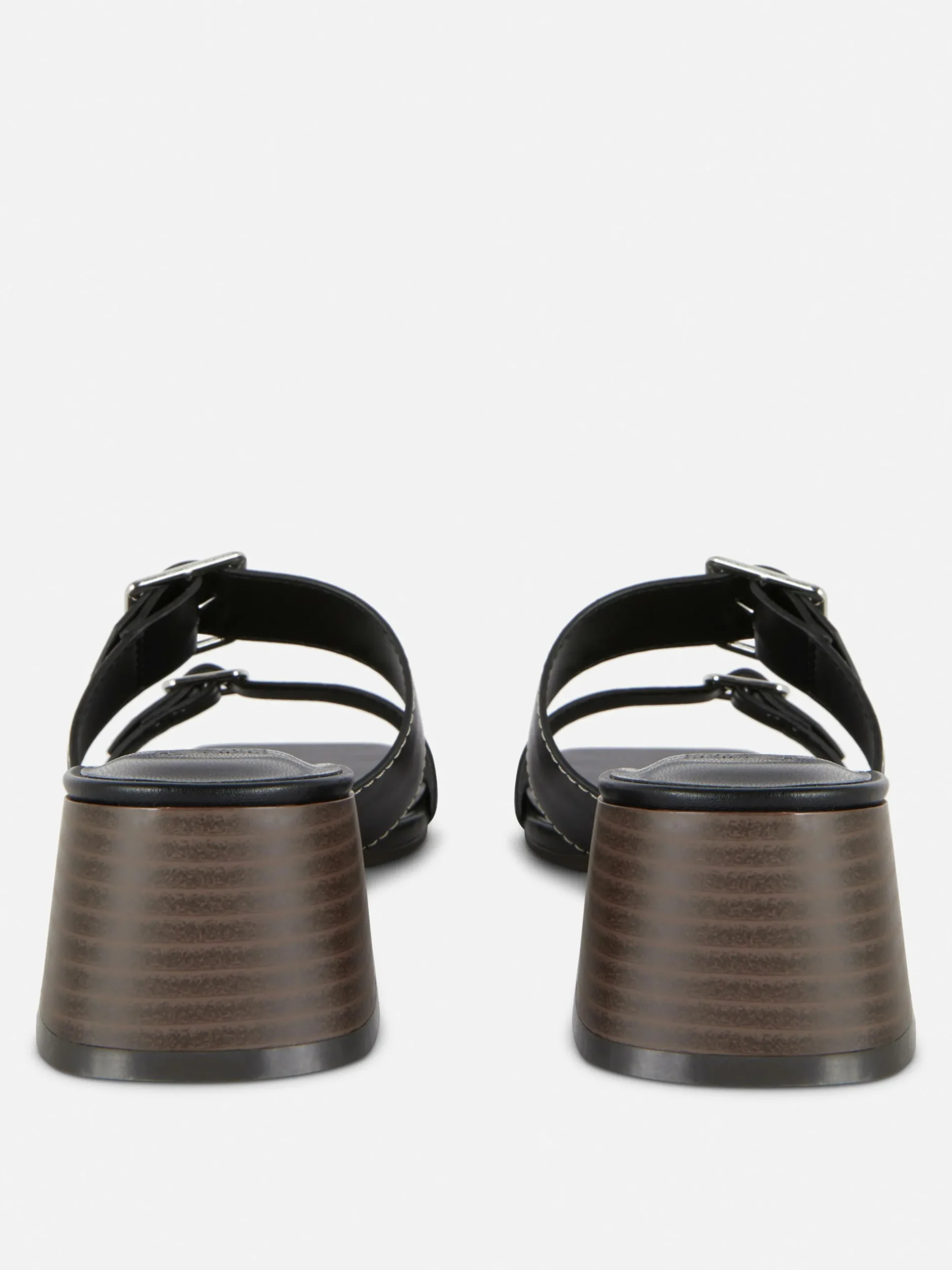 Buckled Block Heel Sandals