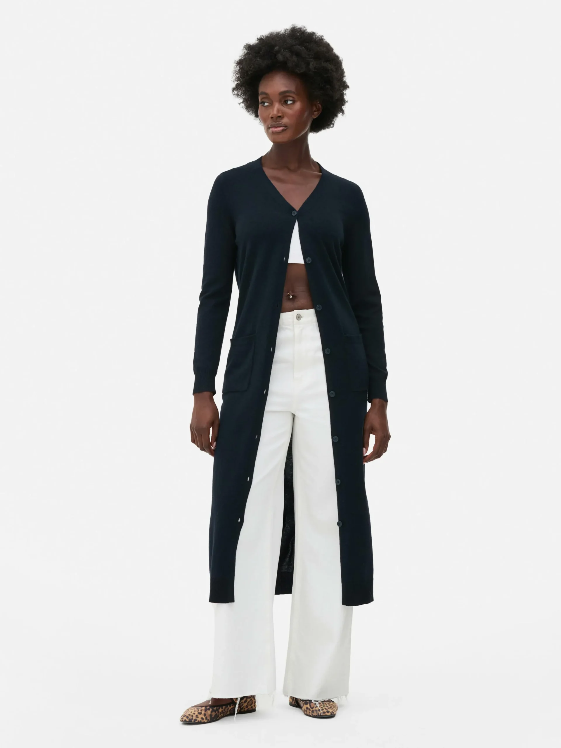 Button-Up Maxi Cardigan