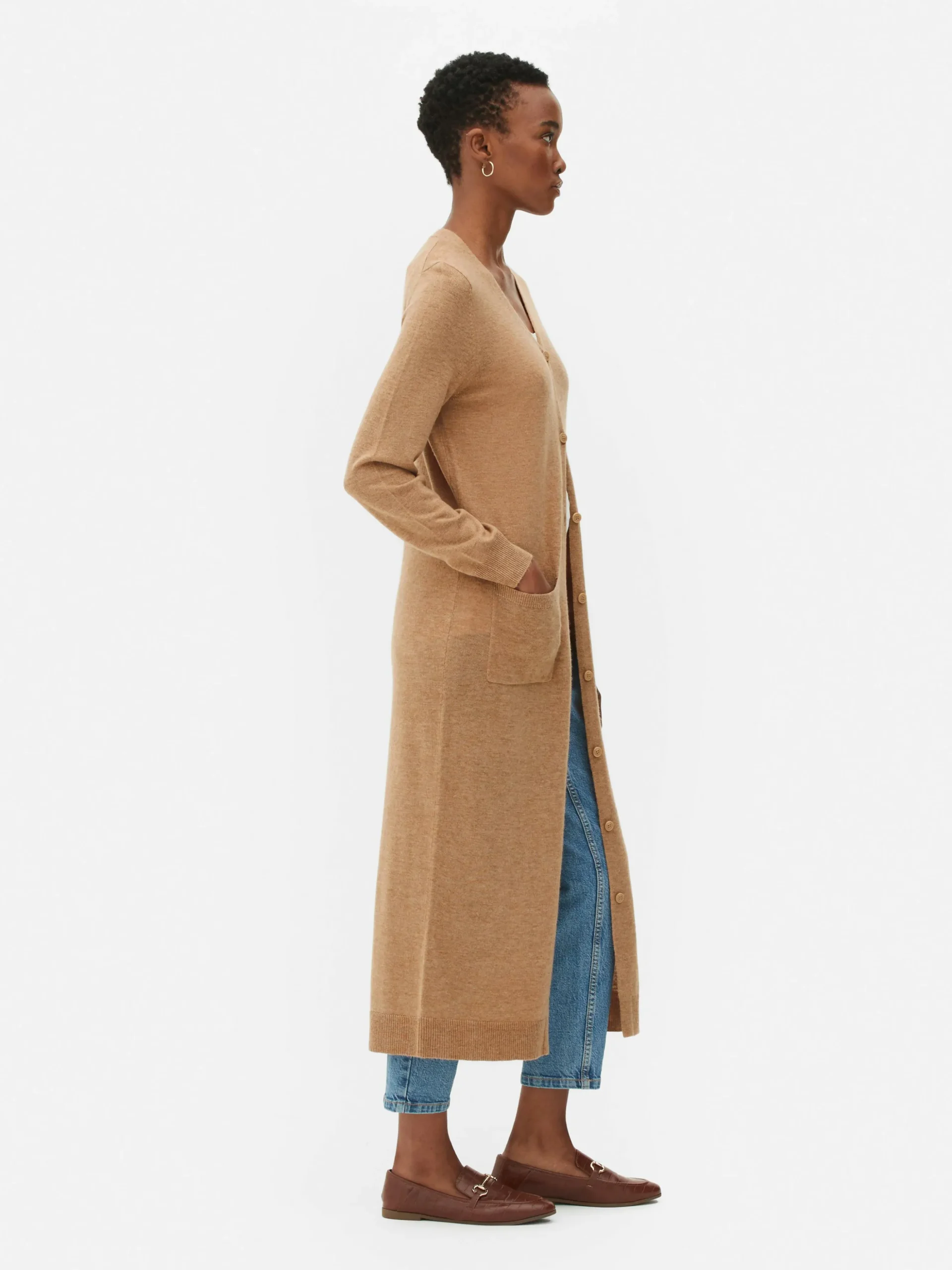 Button-Up Maxi Cardigan