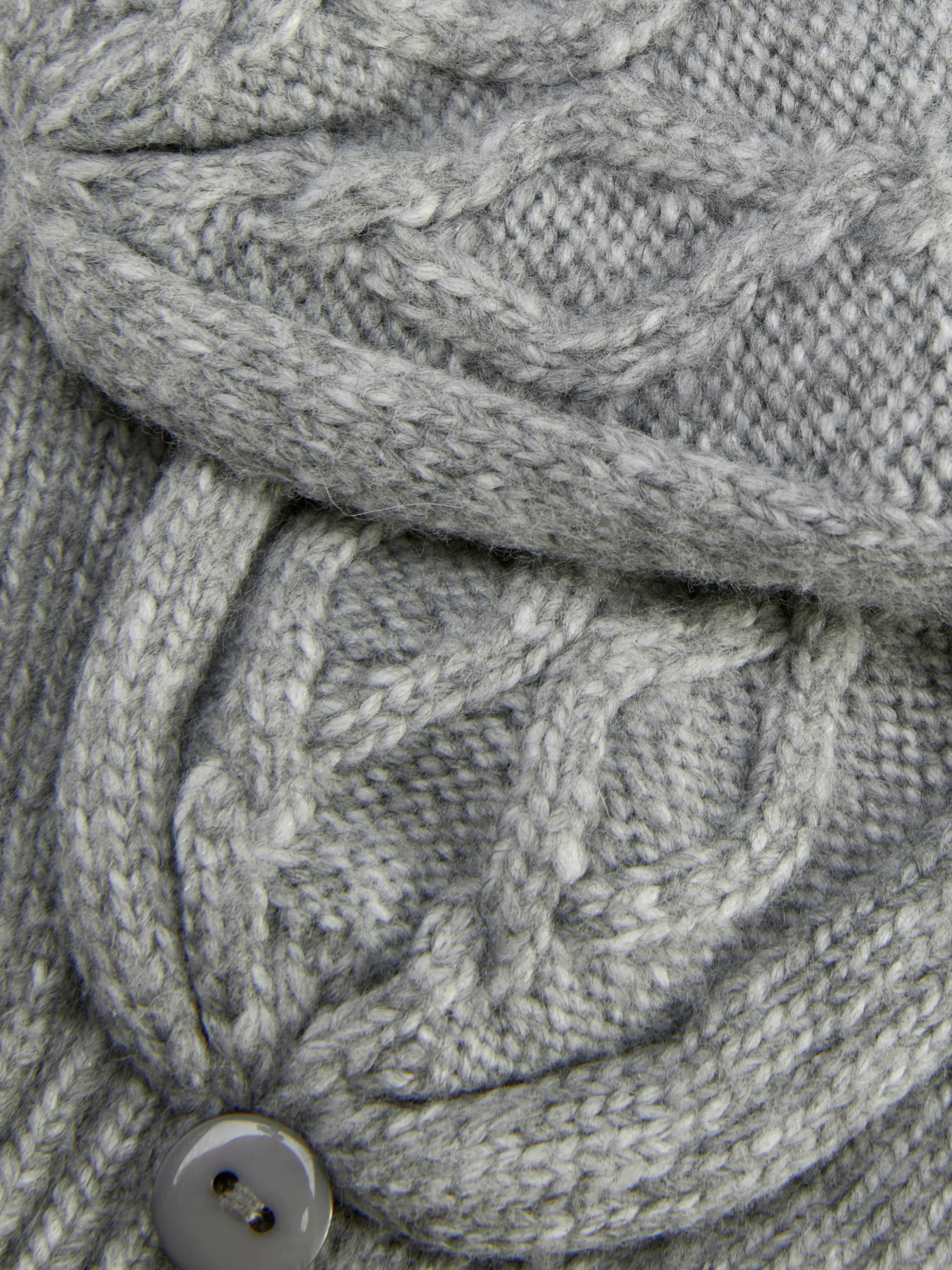 Cable Knit Flip-Top Fingerless Gloves