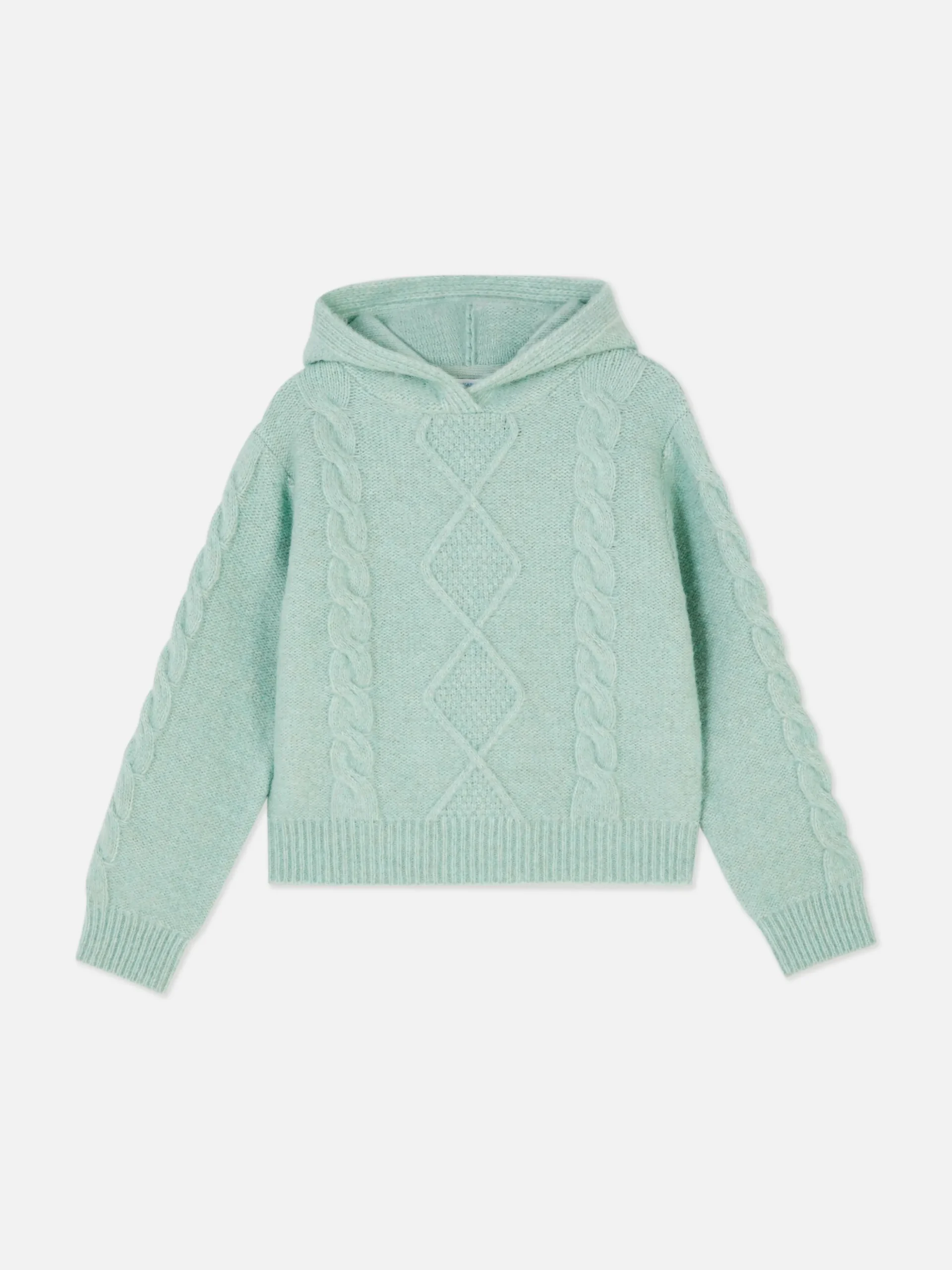 Cable Knit Hooded Sweater
