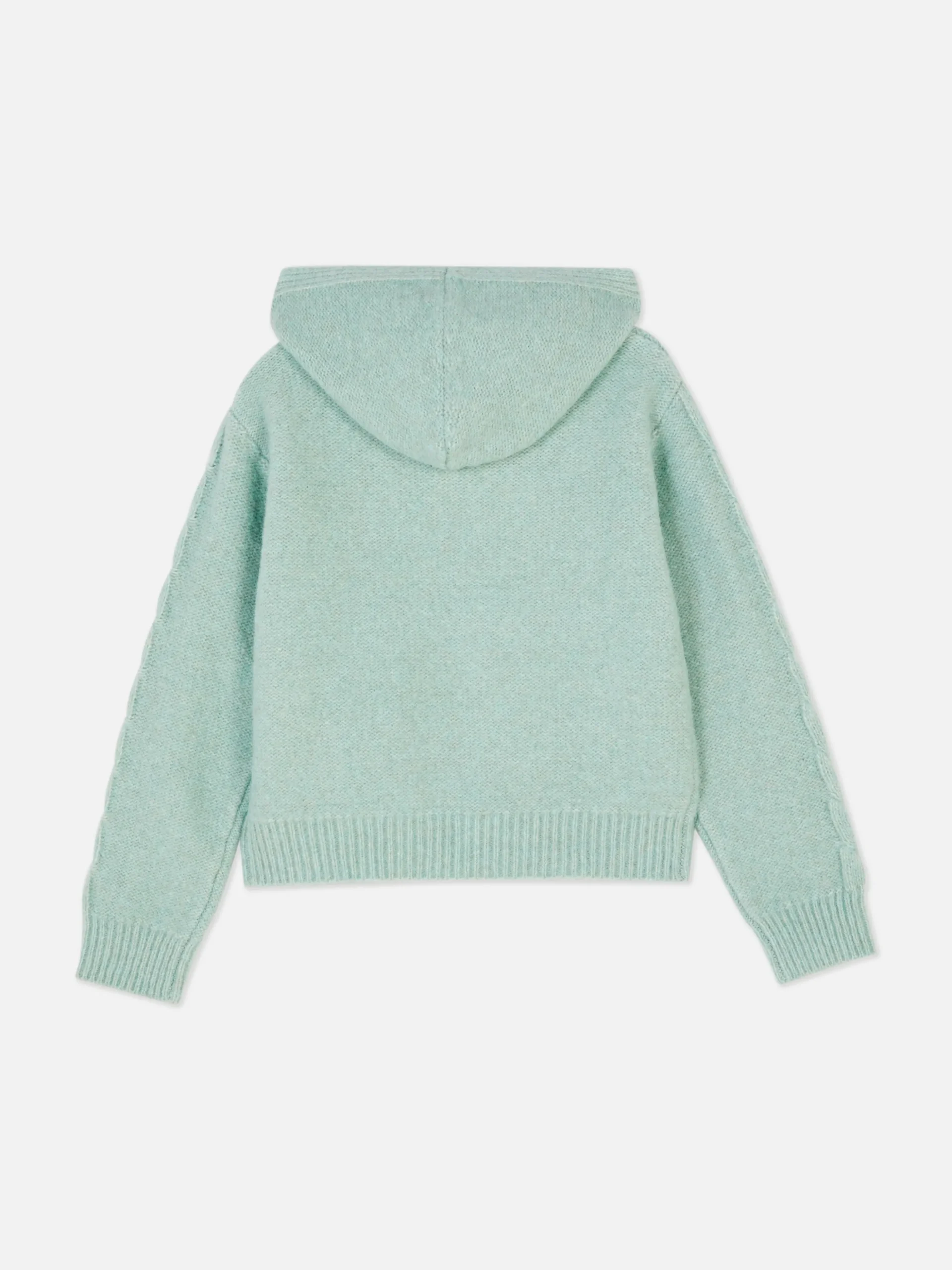 Cable Knit Hooded Sweater