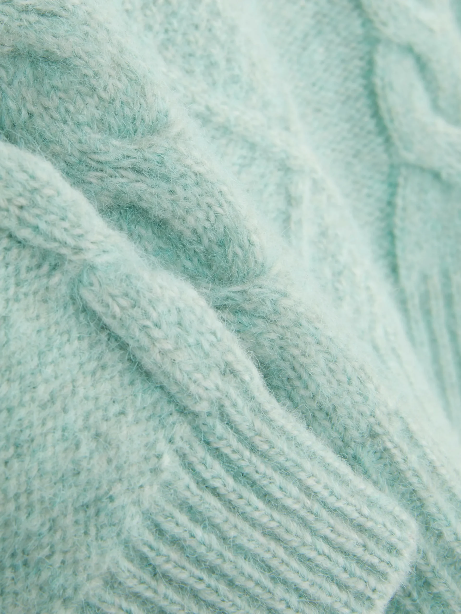 Cable Knit Hooded Sweater