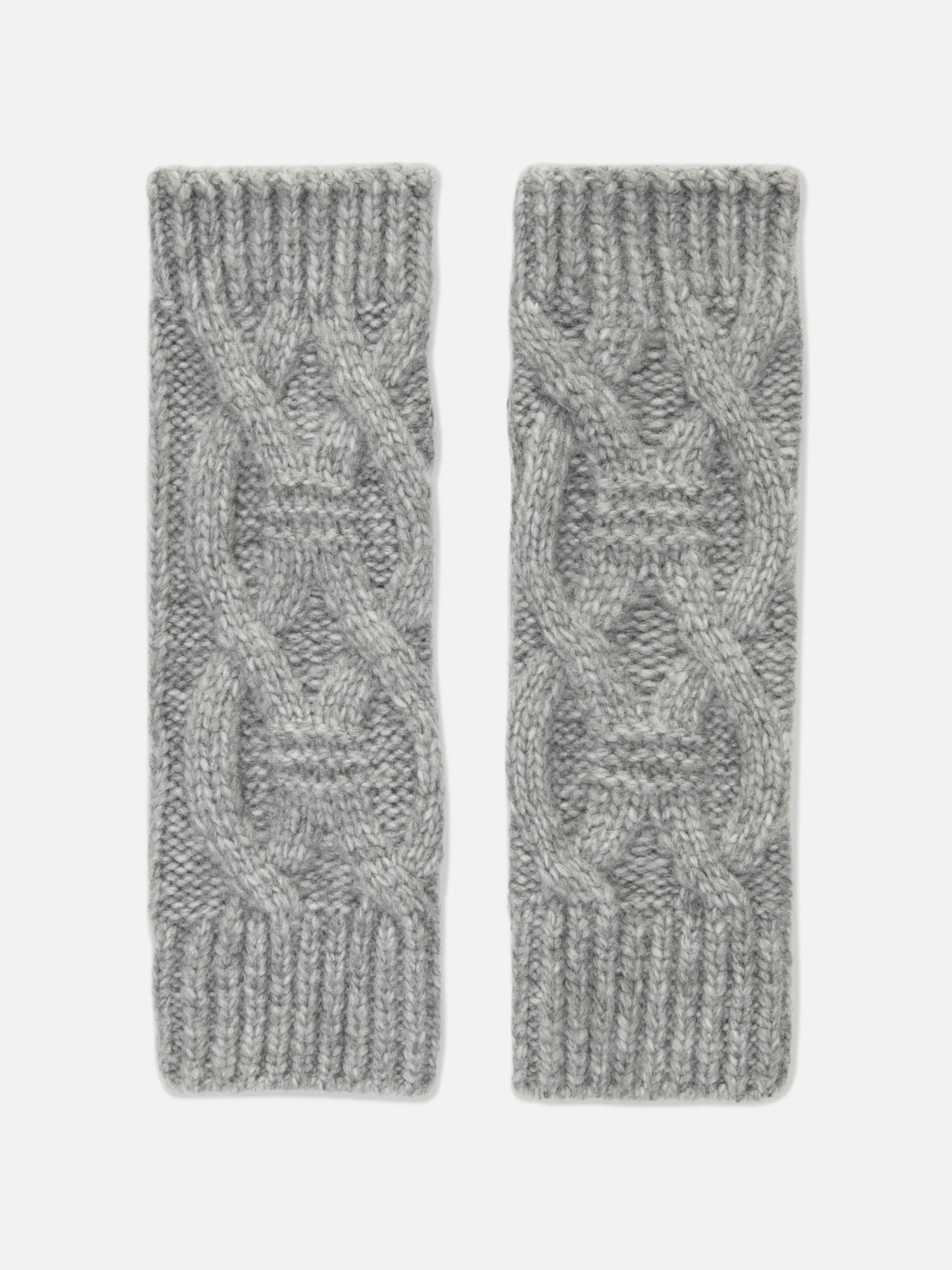 Cable Knit Wrist Warmers