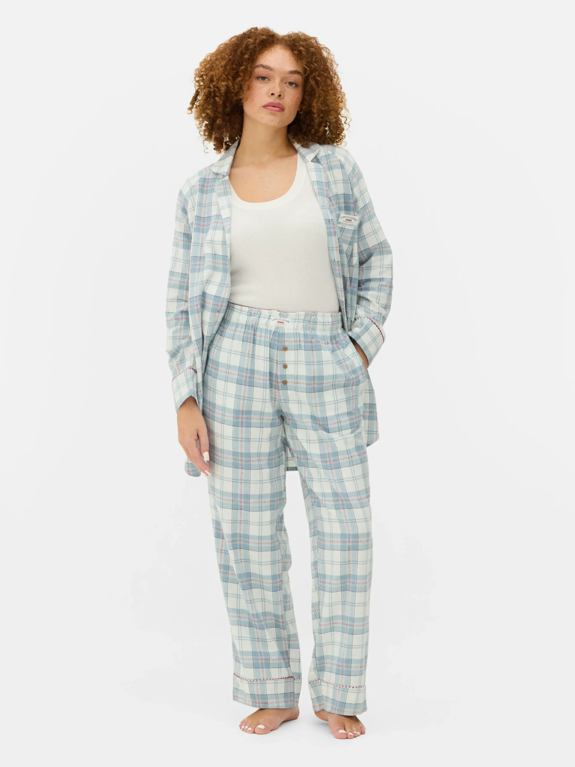 Check Flannel Pajama Bottoms