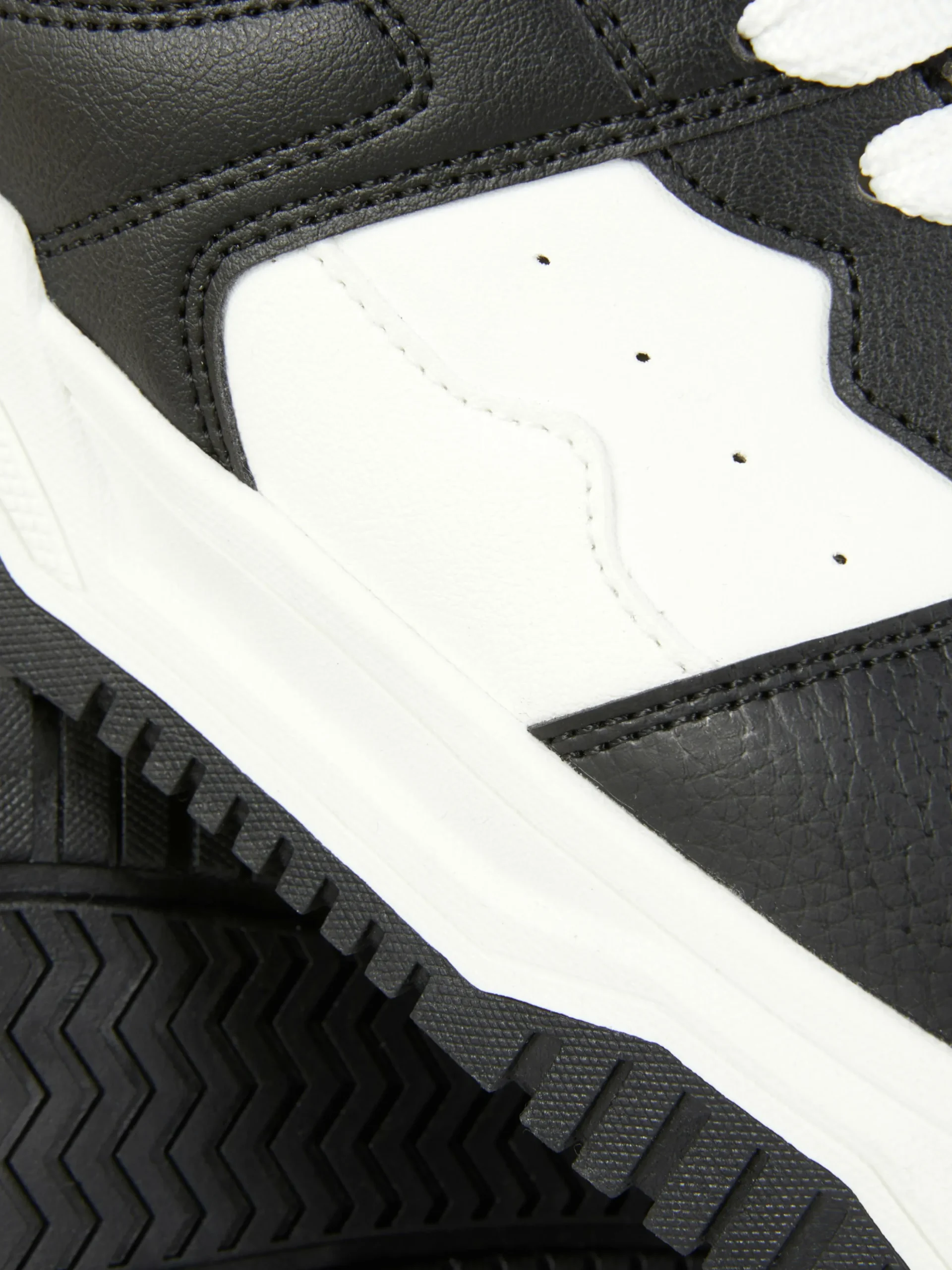 Contrast Panel Lace-Up Sneakers