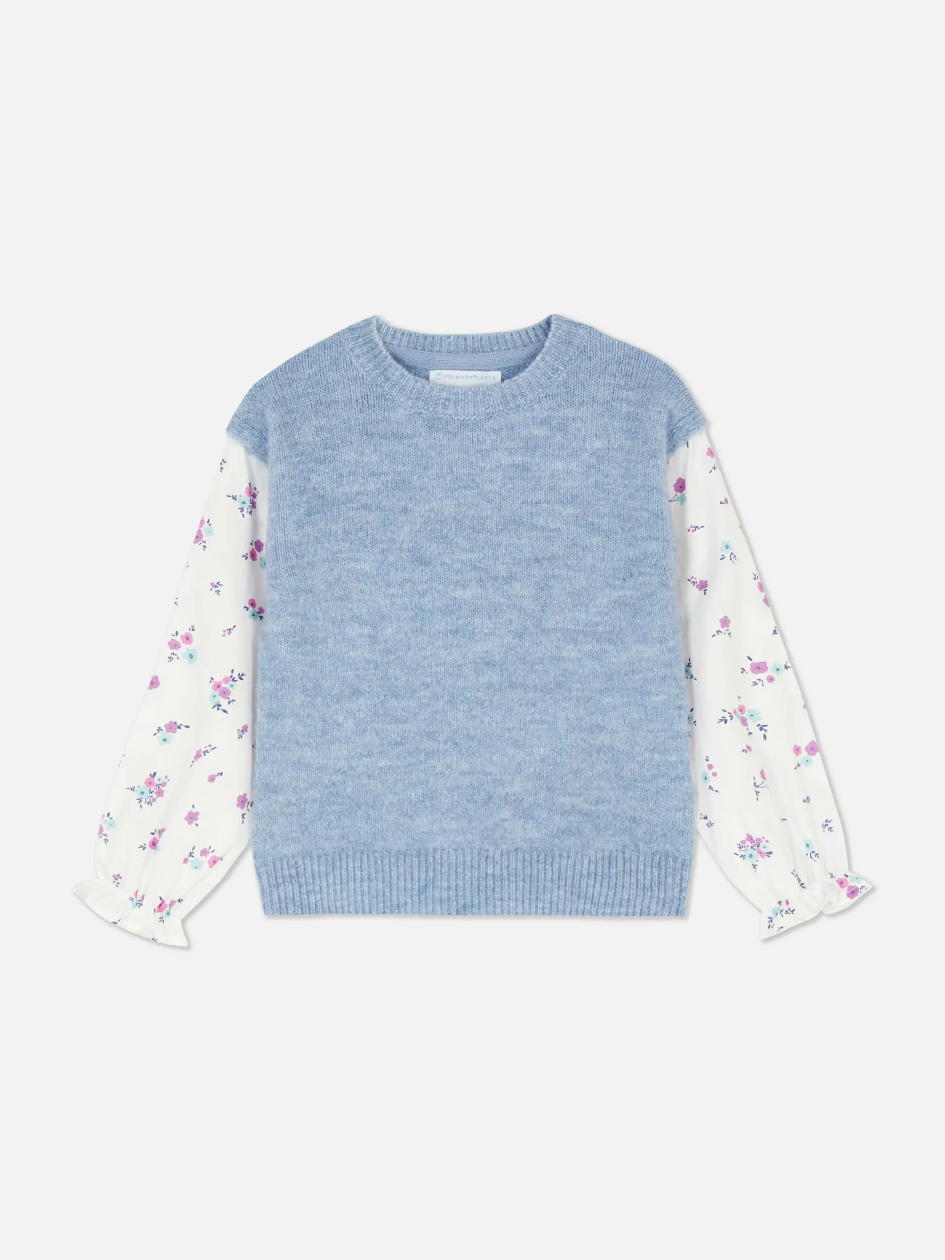 Contrast Sleeve Pullover