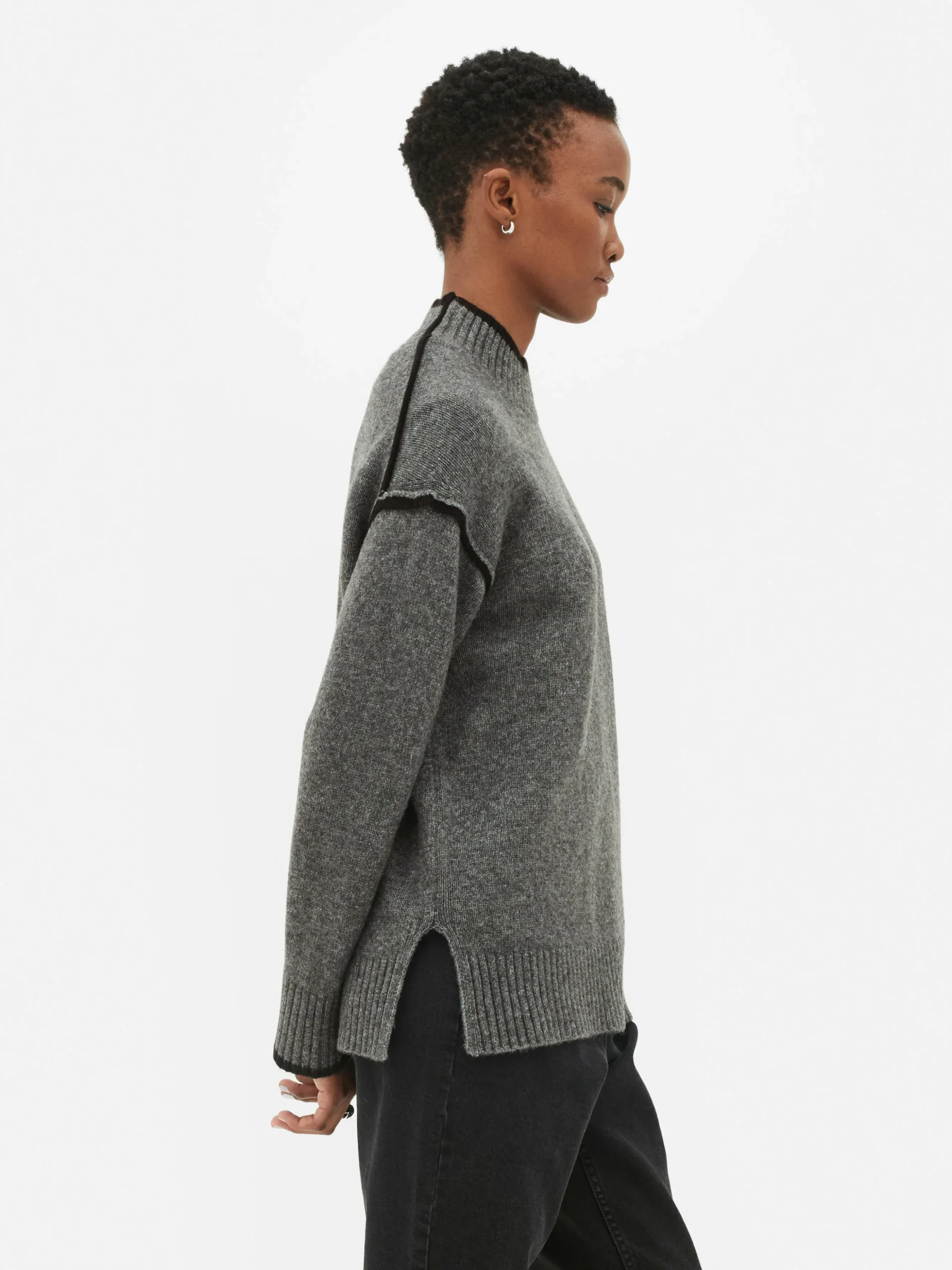 Contrast Stitch Sweater