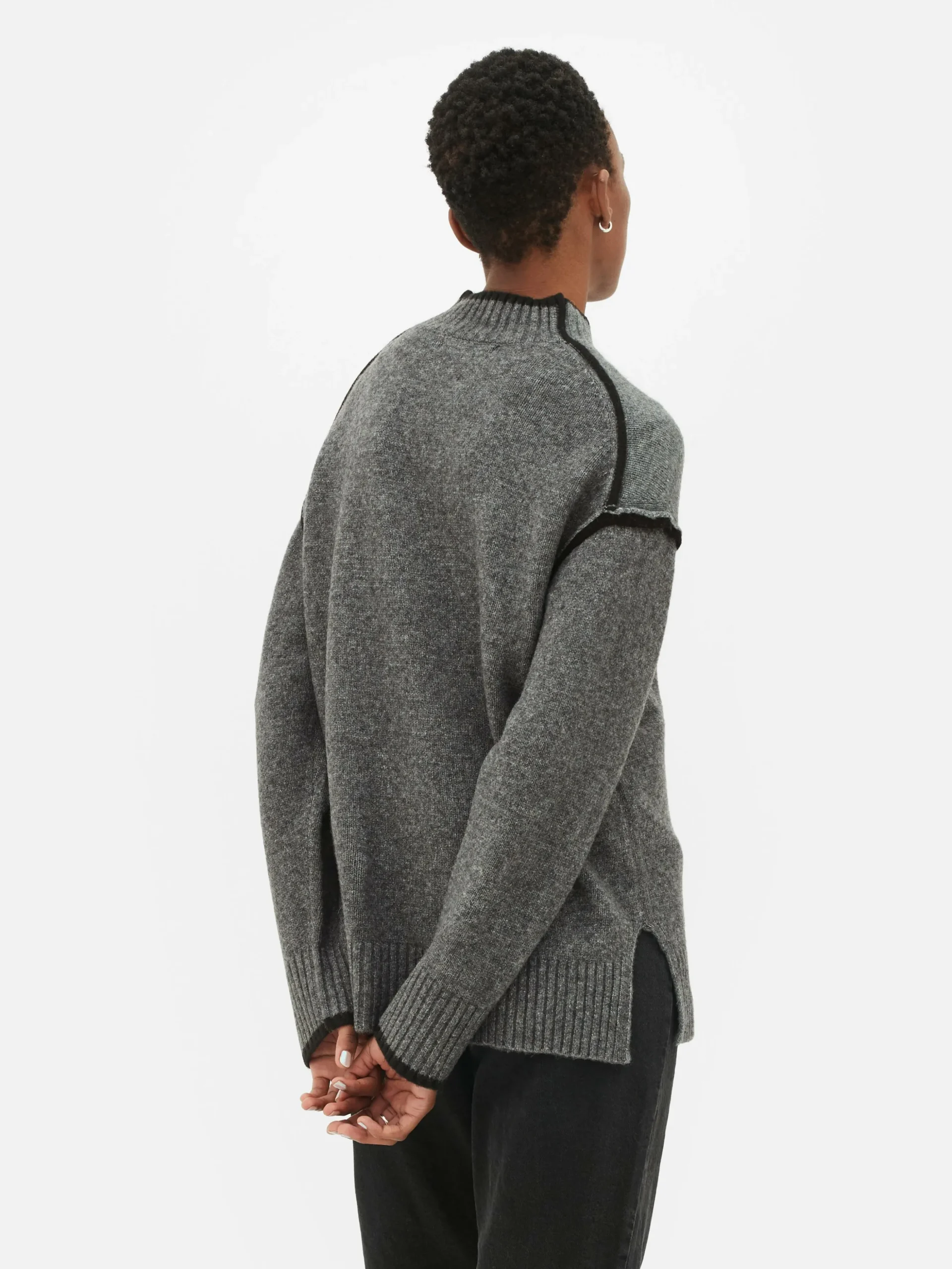 Contrast Stitch Sweater
