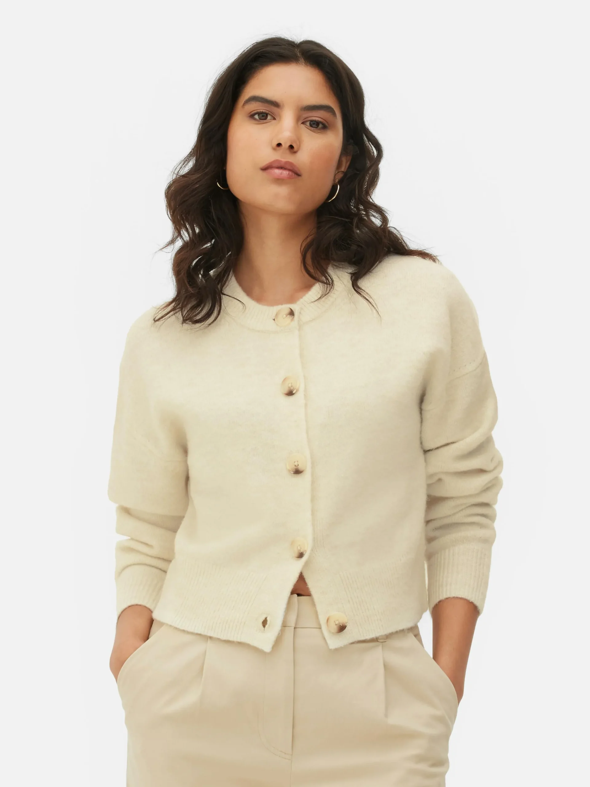Crew Neck Cardigan