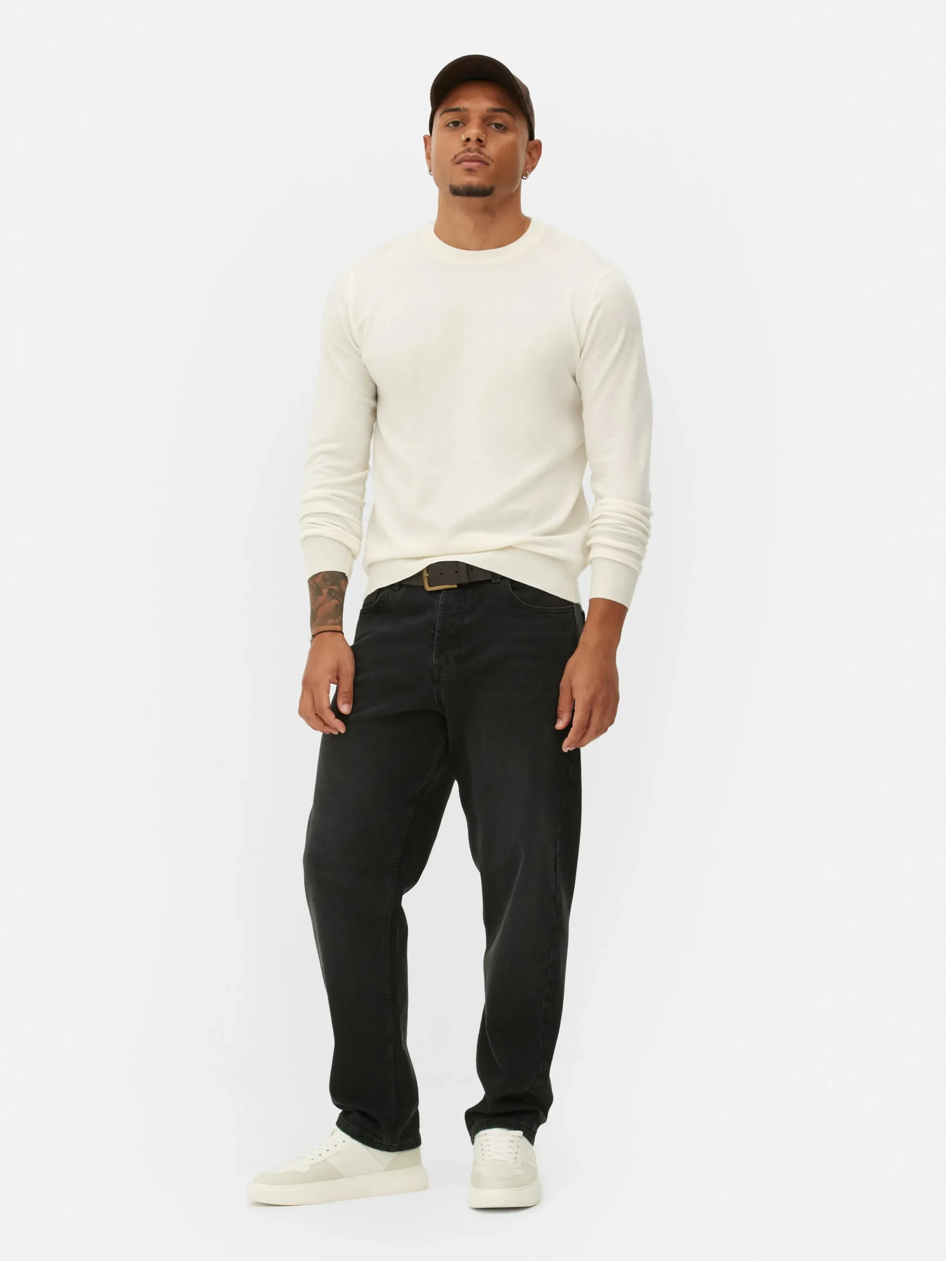 Crew Neck Fine Knit Sweater