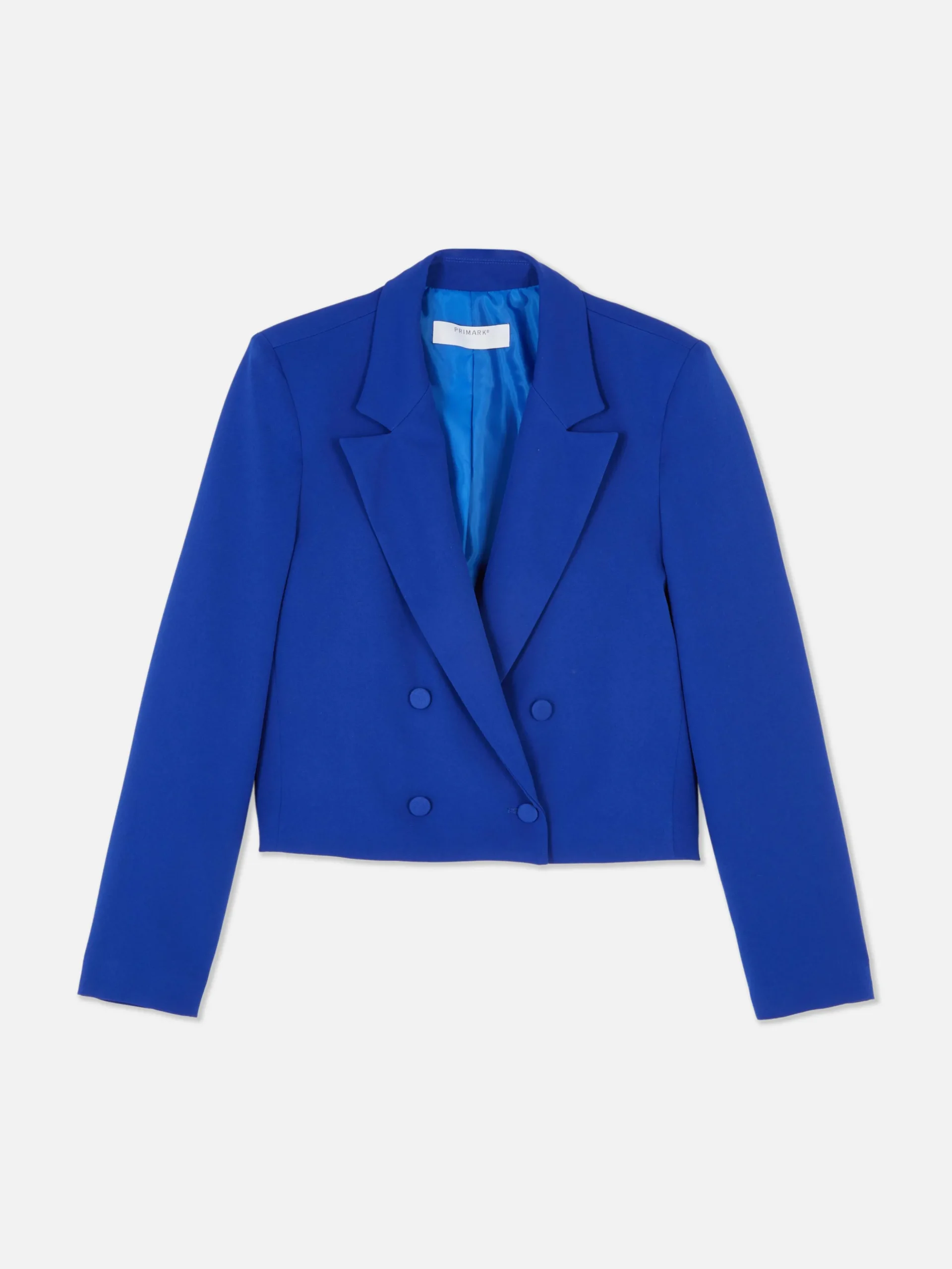 Cropped Double-Breasted Blazer