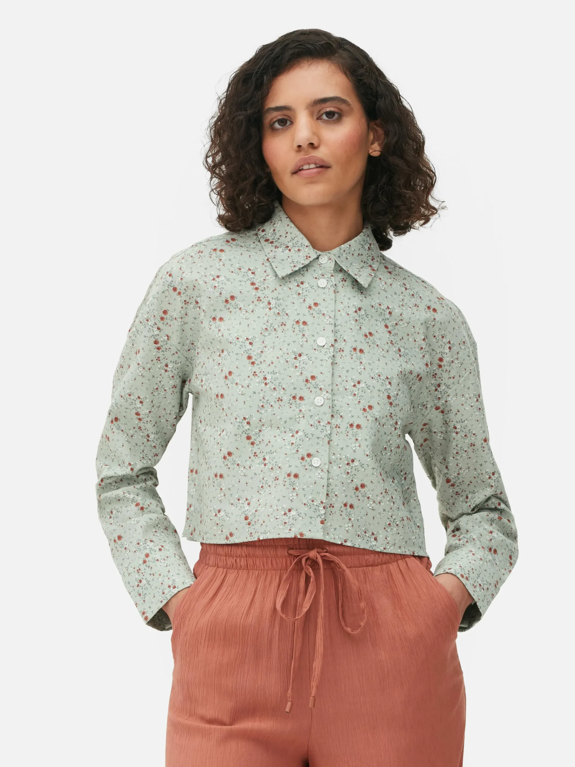Cropped Oxford Shirt