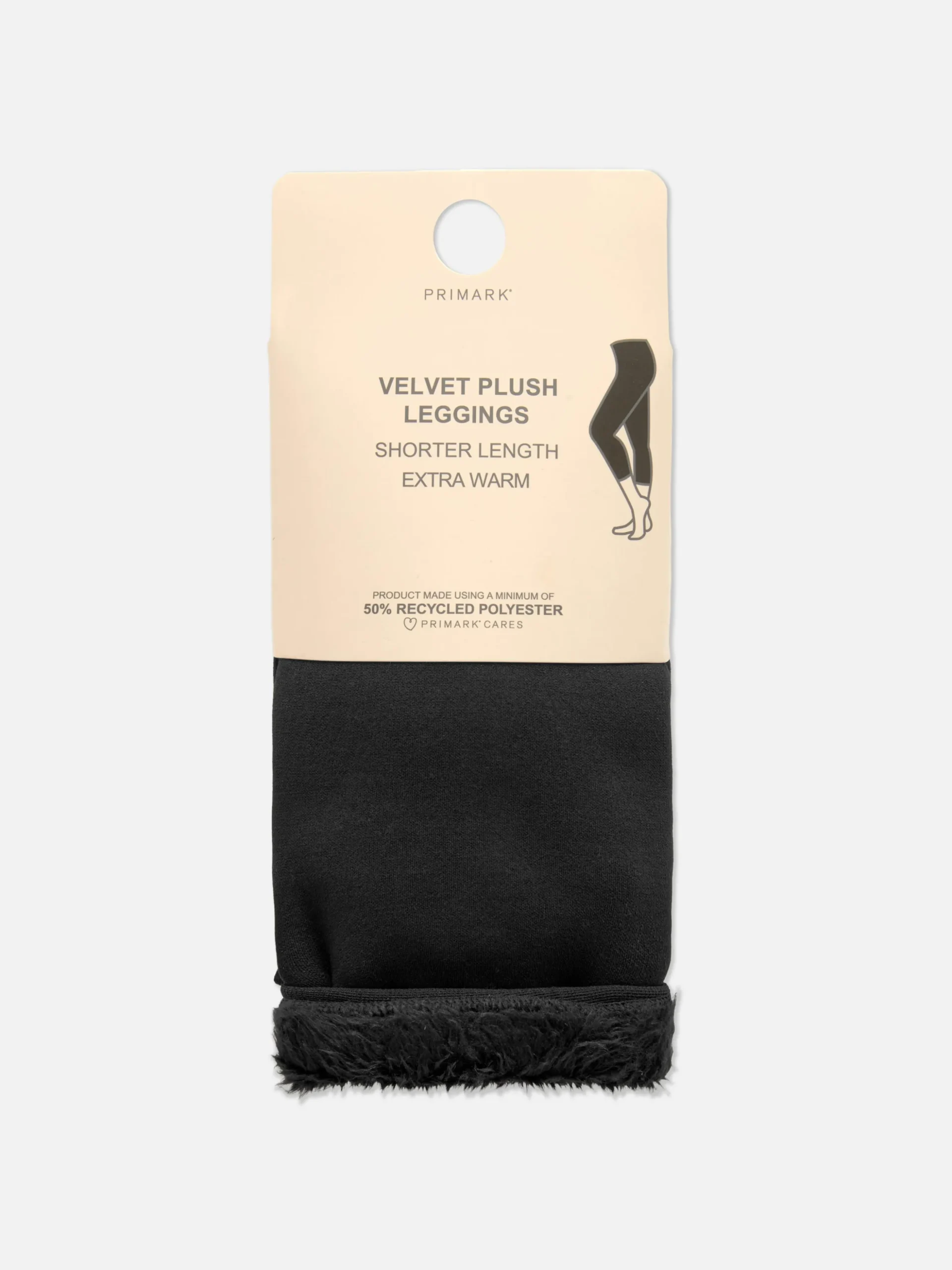 Cropped Velvet Plush Lined Leggings