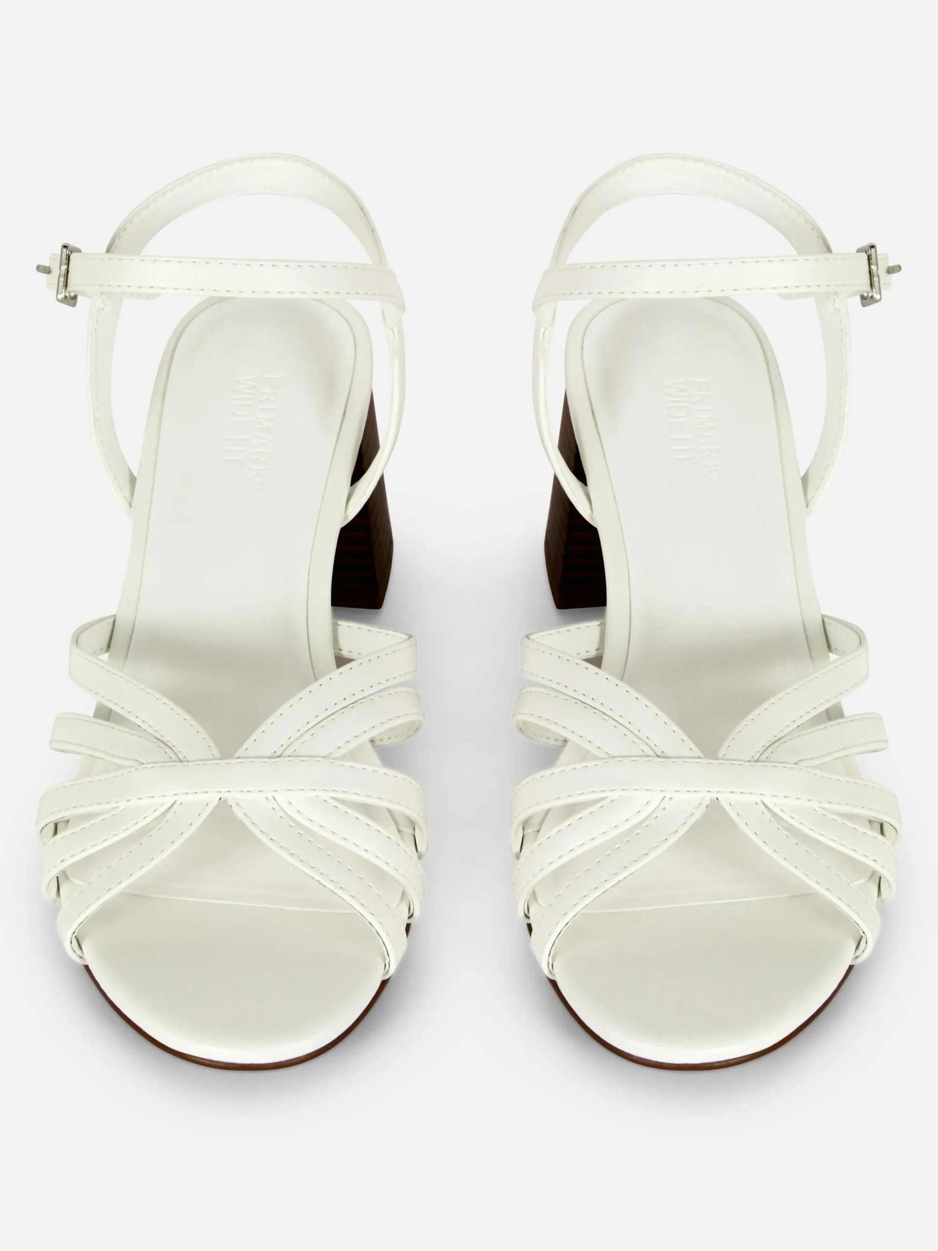 Cross Strap Heeled Sandals