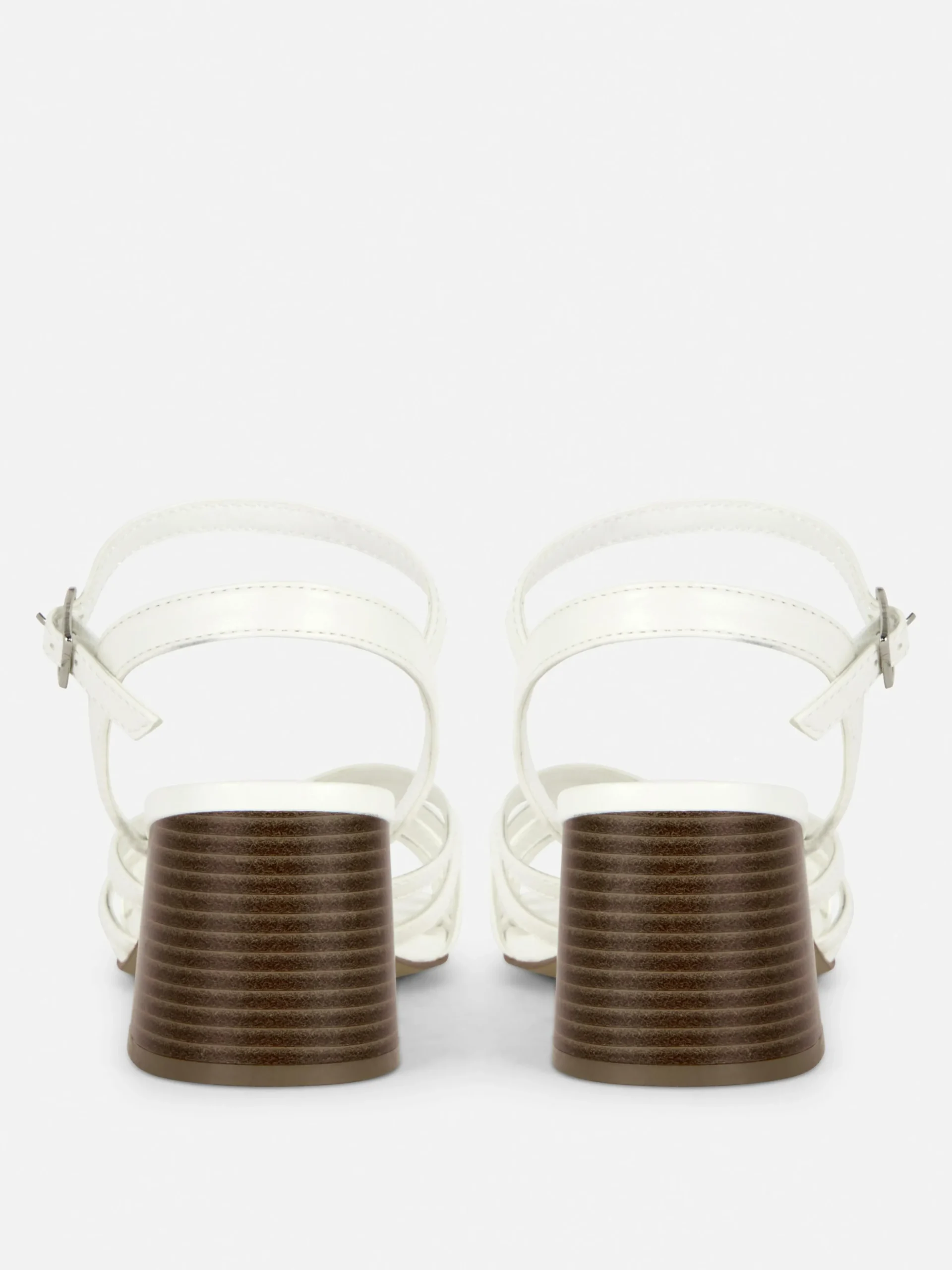 Cross Strap Heeled Sandals