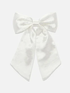 Crushed Satin Hair Bow