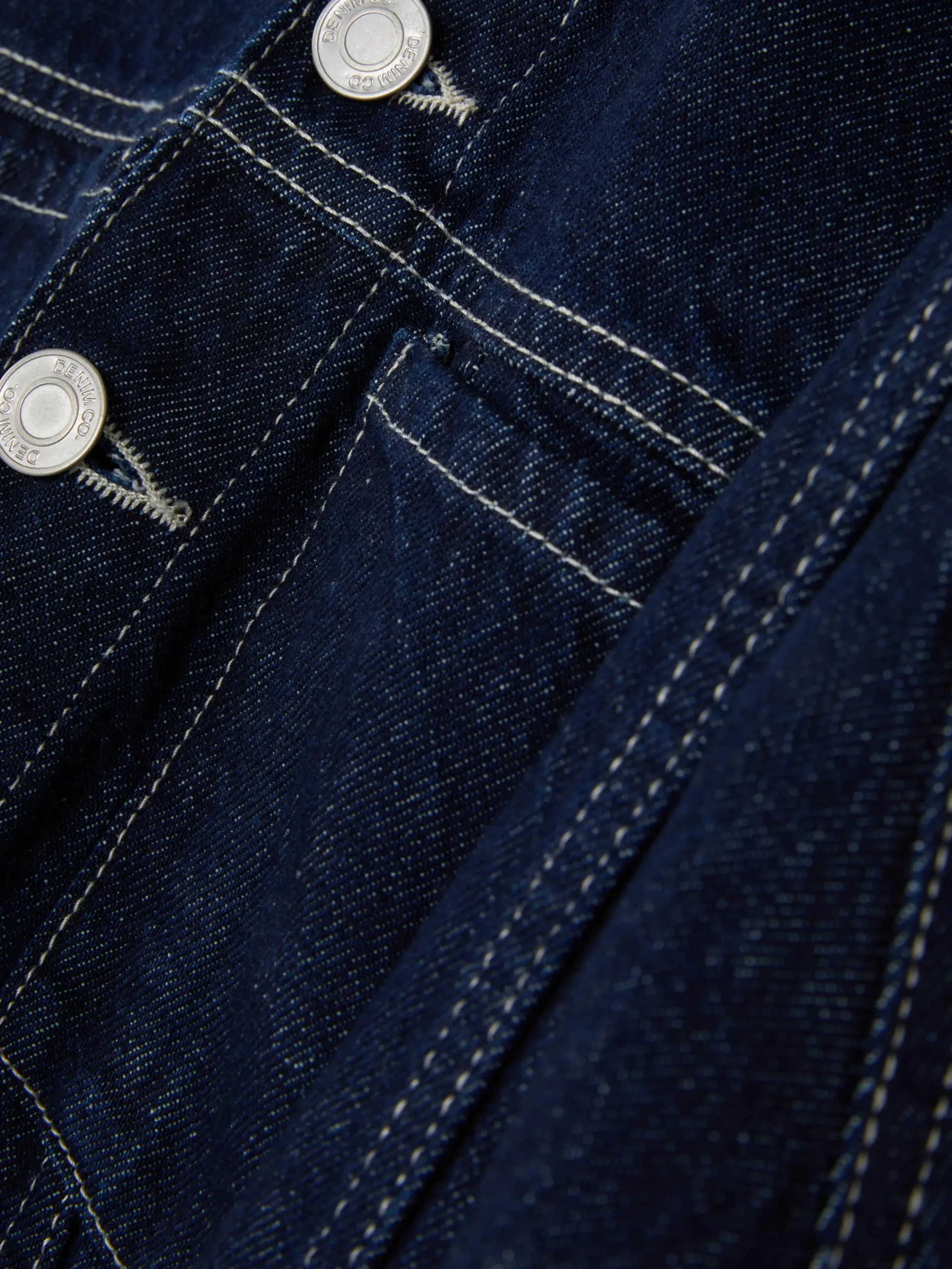 Cuffed Paneled Denim Jacket