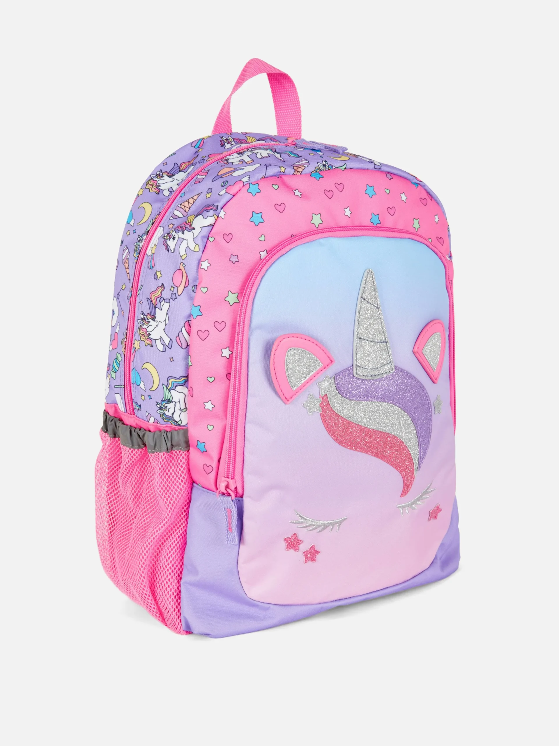 3D Unicorn Color Block Backpack