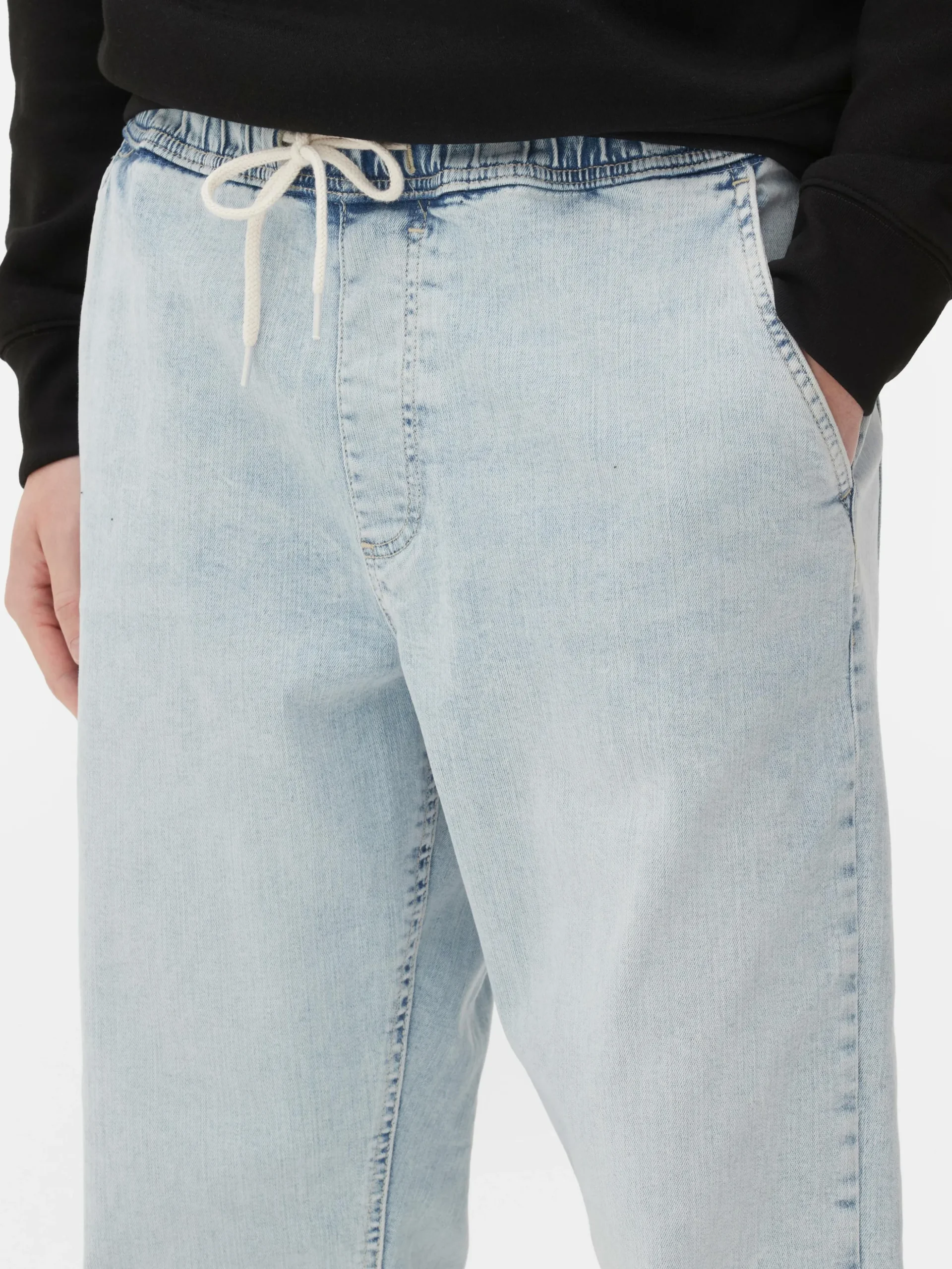 Denim Cuffed Joggers