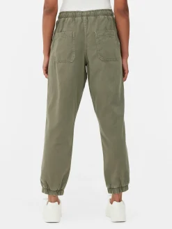 Denim Drawstring Joggers