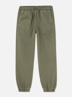 Denim Drawstring Joggers