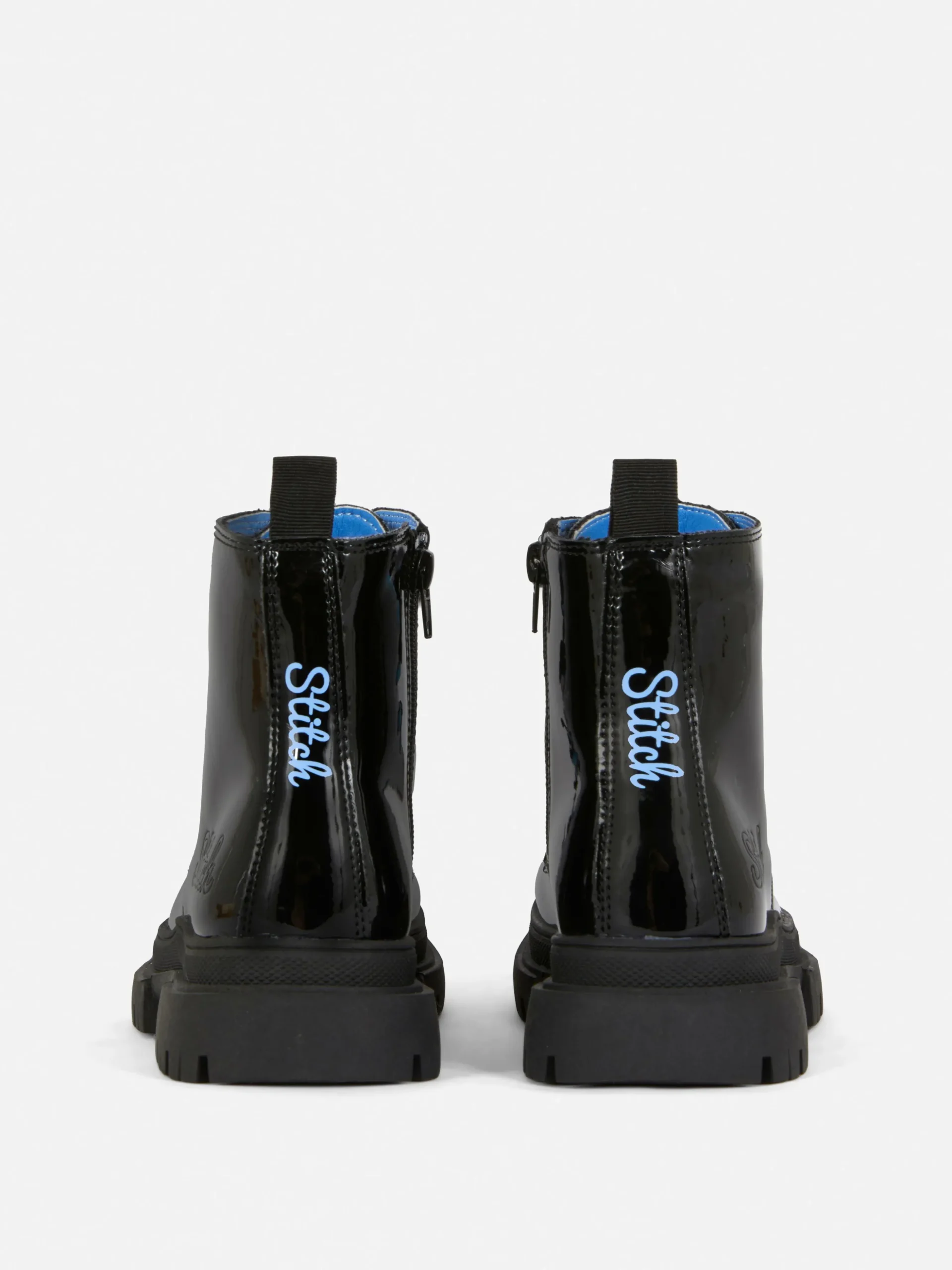 Disney’s Stitch Patent Lace-Up Boots