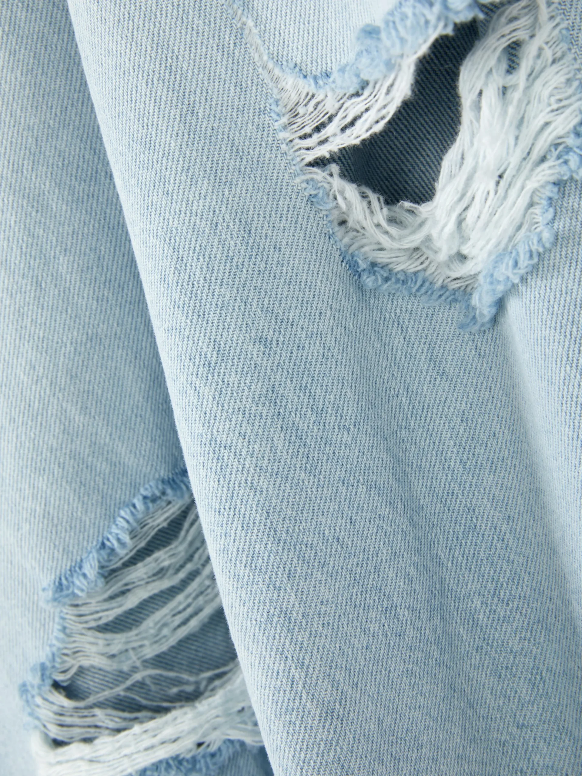Distressed Wide Leg Jeans