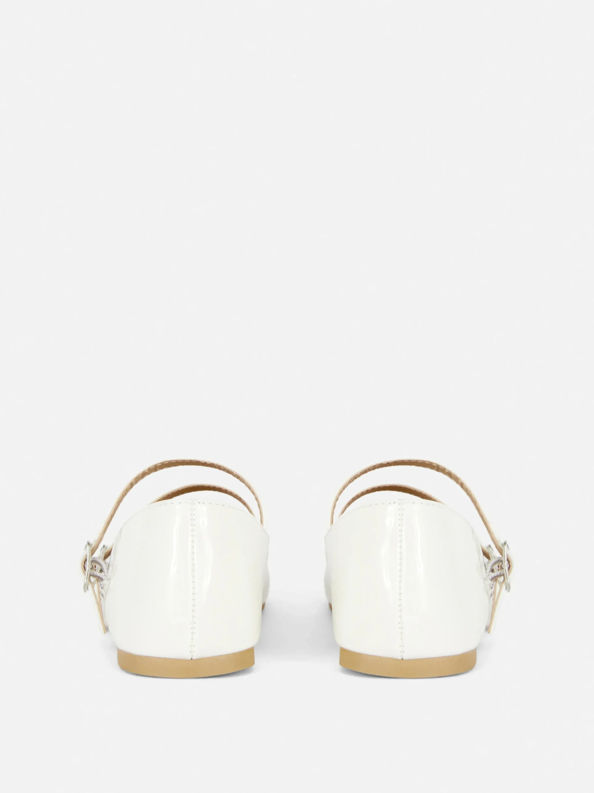 Double Buckle Strap Ballet Flats