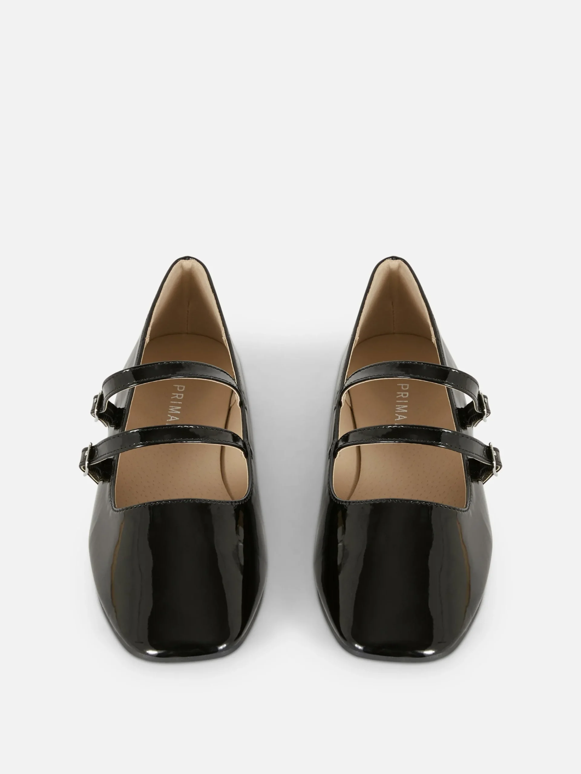 Double Buckle Strap Ballet Flats