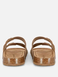 Double Strap Footbed Sandals