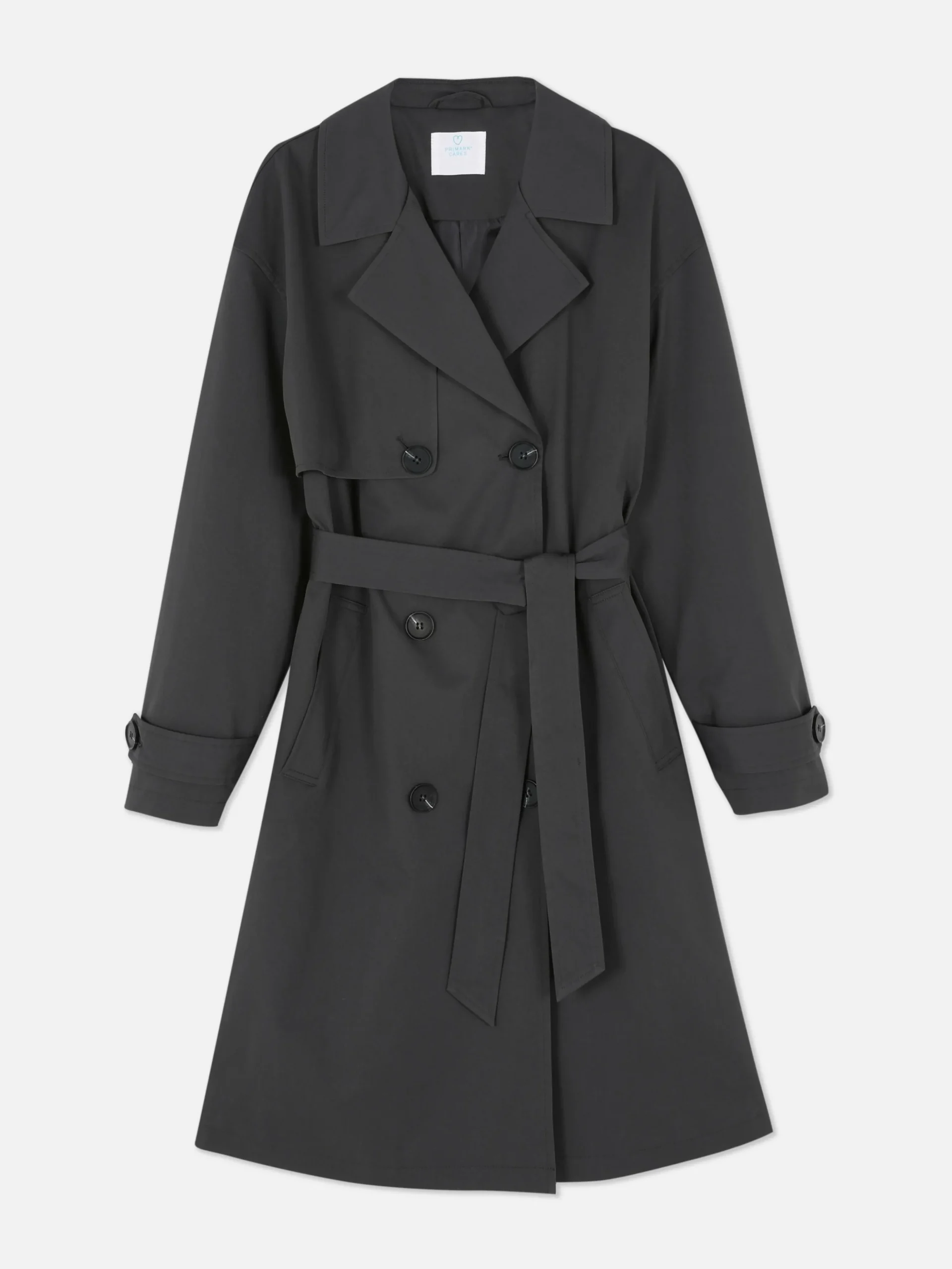 Double-Breasted Belted Trench