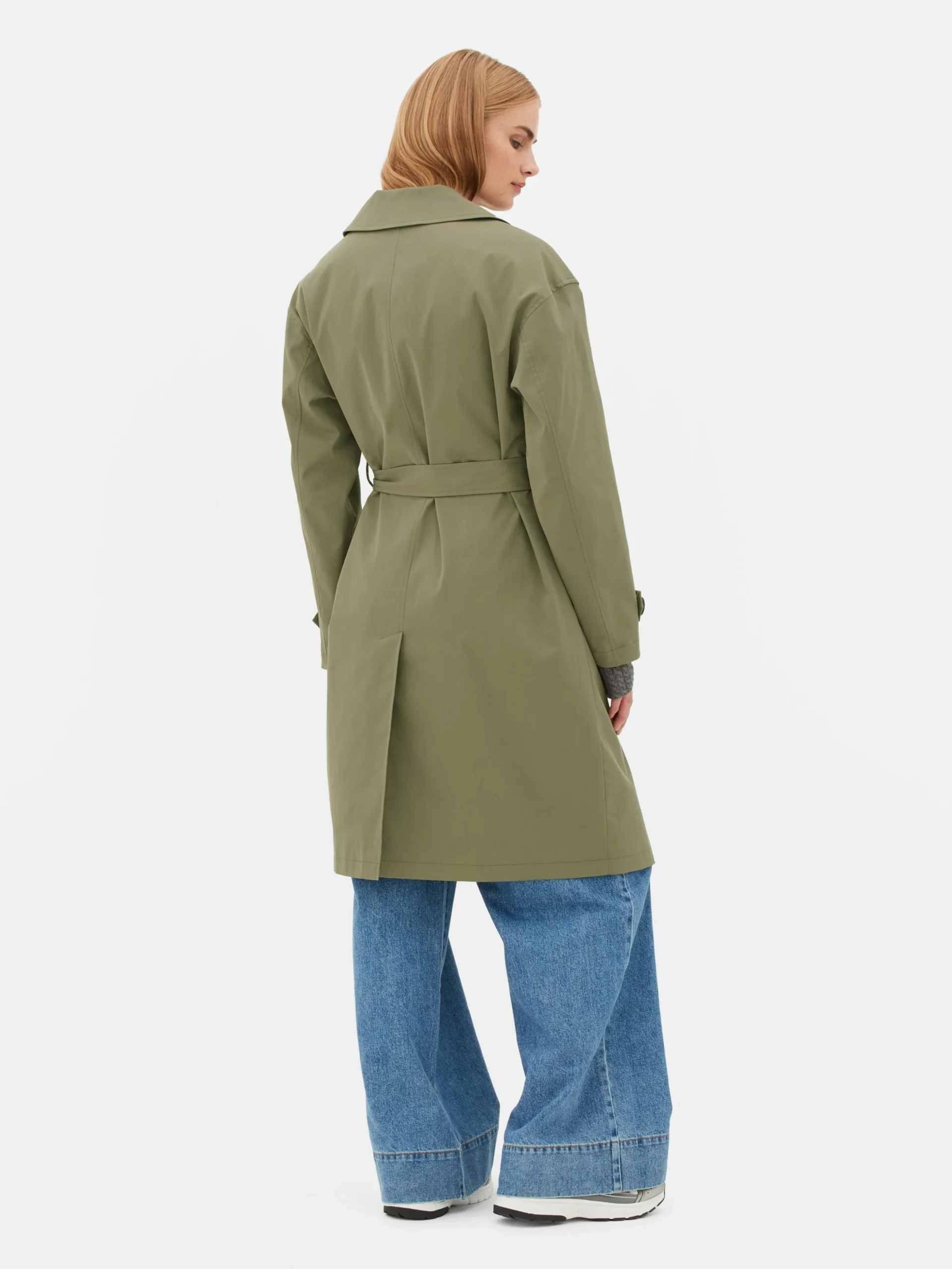 Double-Breasted Belted Trench