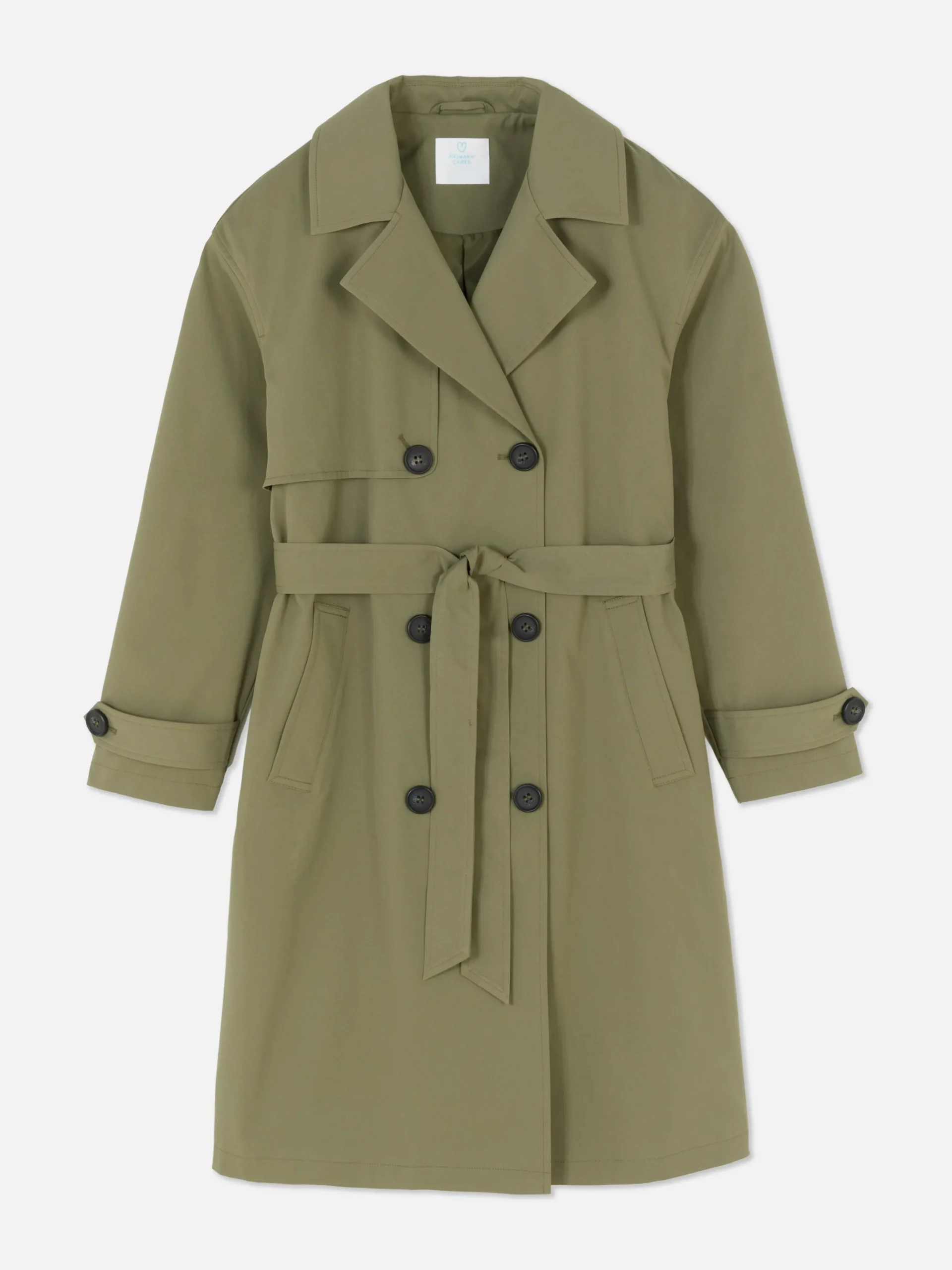 Double-Breasted Belted Trench