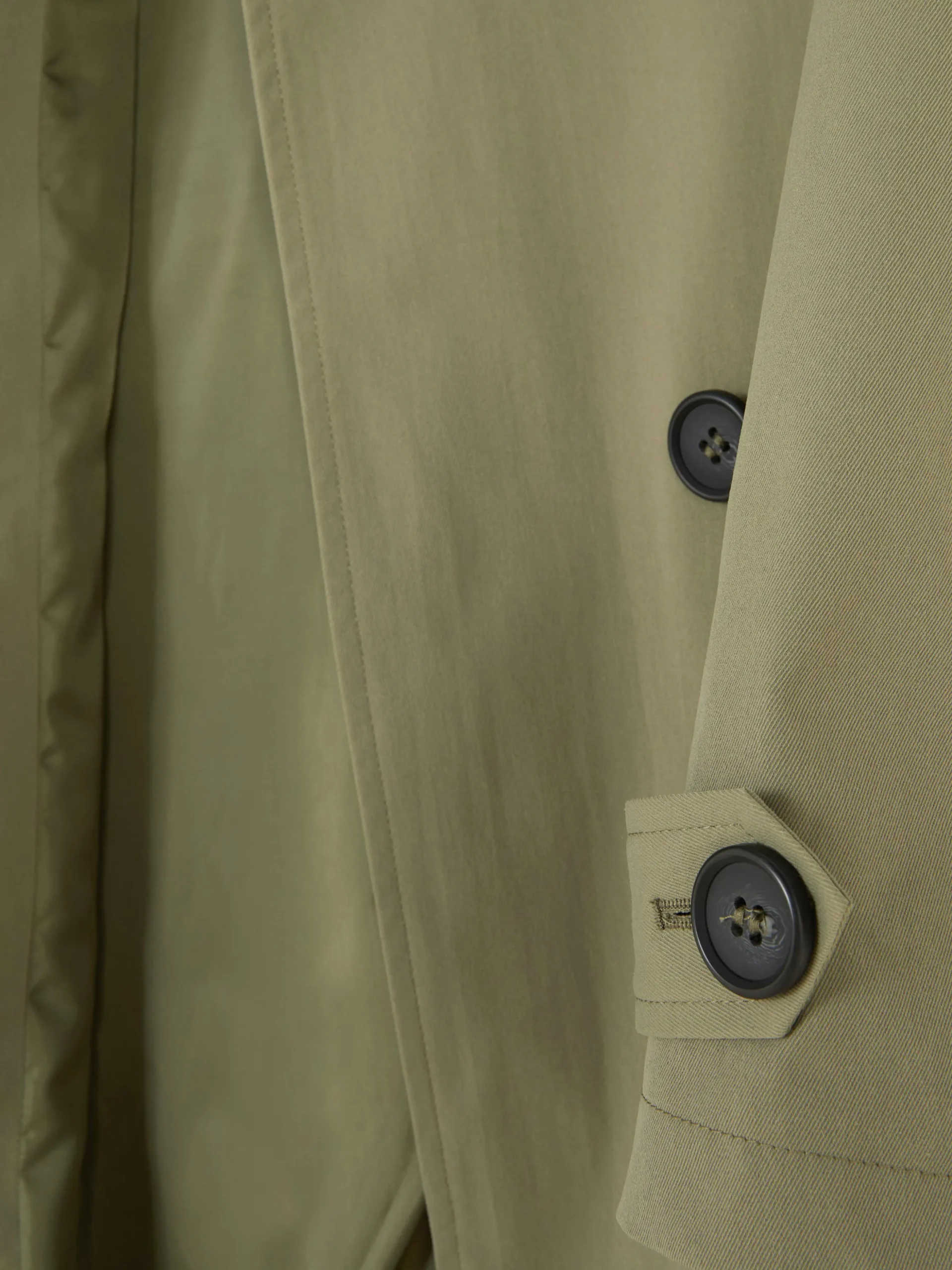 Double-Breasted Belted Trench