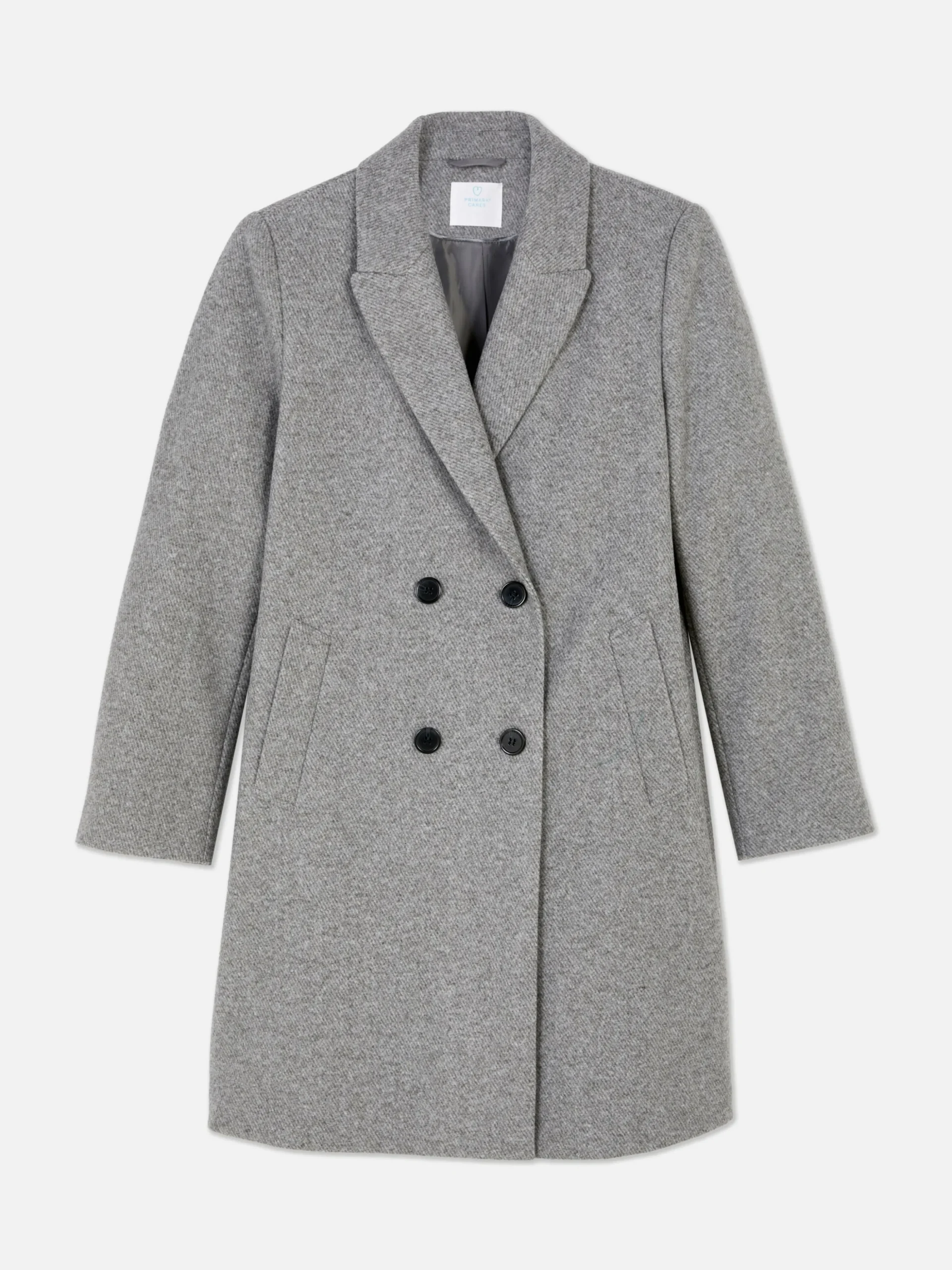 Double-Breasted Twill Coat