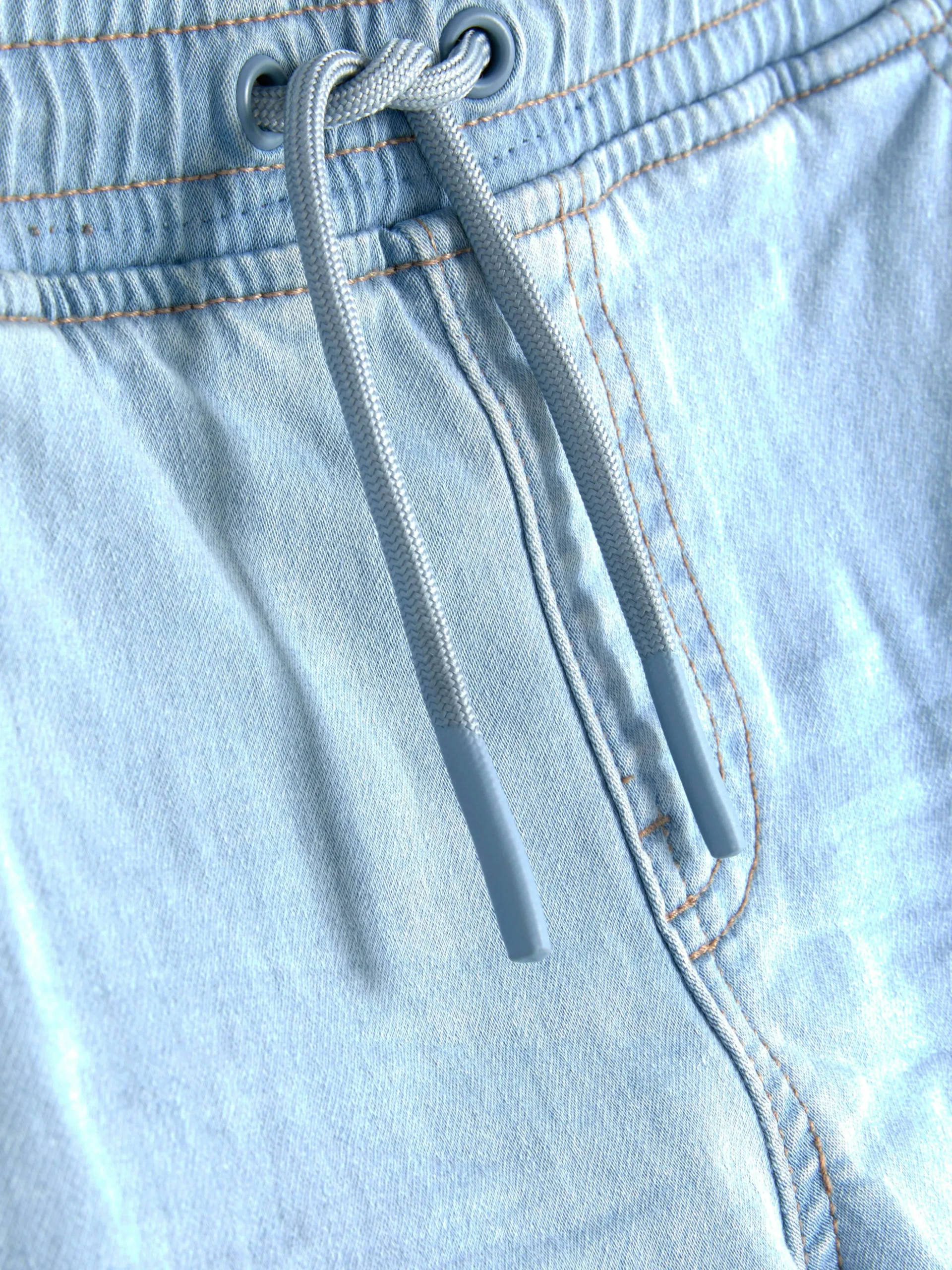 Drawstring Denim Joggers