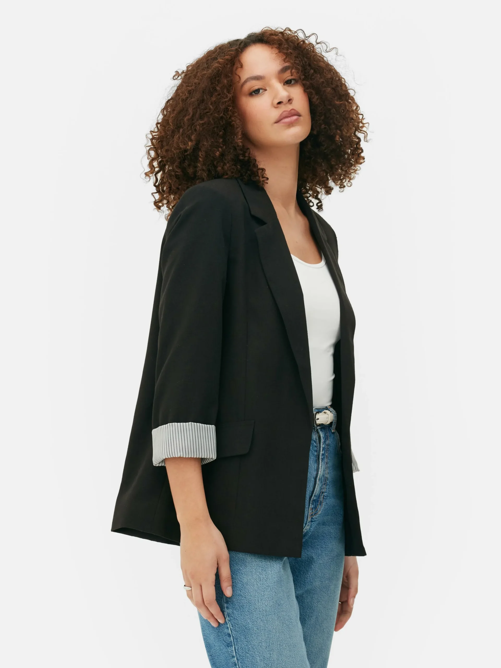 Edge-to-Edge Tailored Blazer